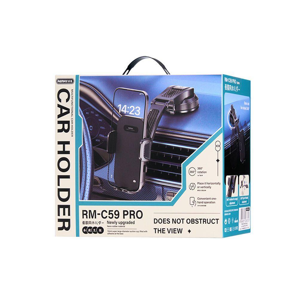 SOPORTE PARA AUTO DE SUCCION 360º NEGRO REMAX RM-C59-2