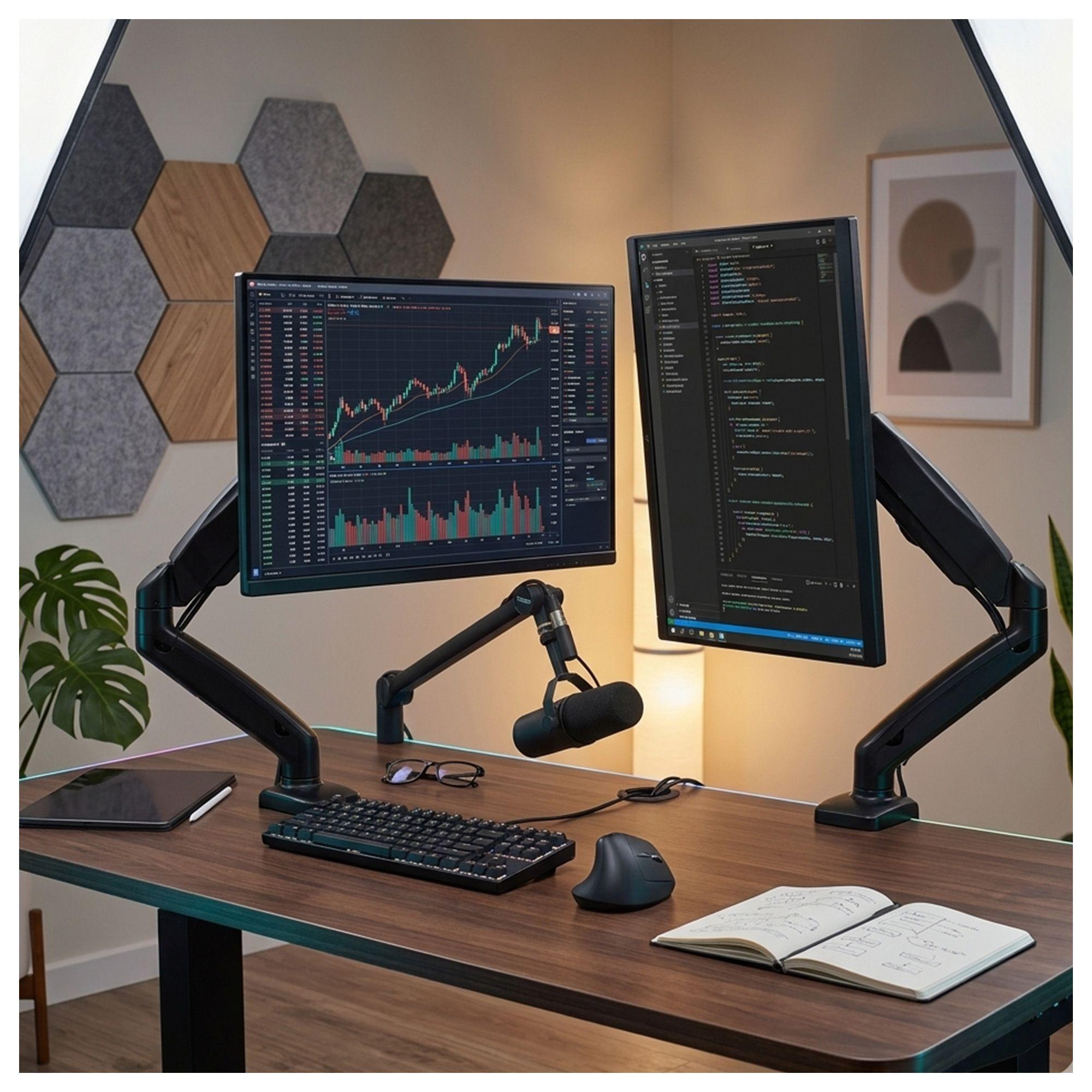 Base de Escritorio Monitor 17-32" DY-01 Ergonómica-4