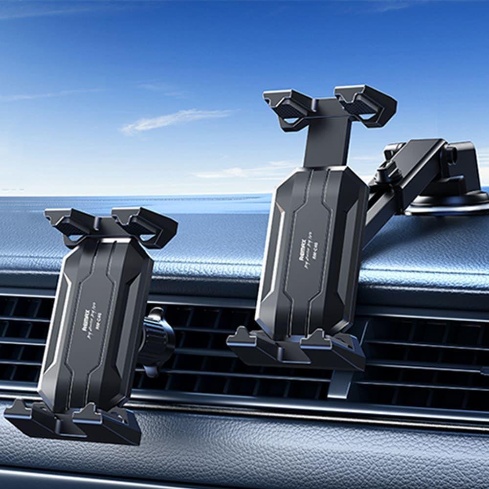 SOPORTE PARA AUTO TELEFONO-TABLET 4 EN 1 NEGRO REMAX RM-C46-2