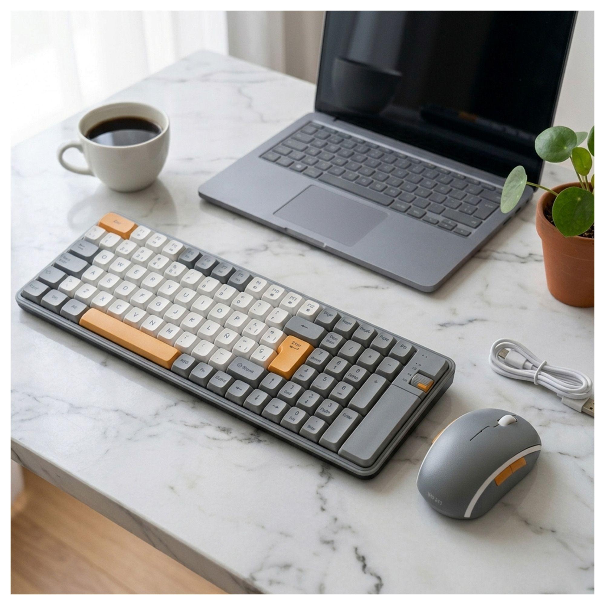 Combo Teclado Mouse Bluetooth WB-213 Alta Calidad-1