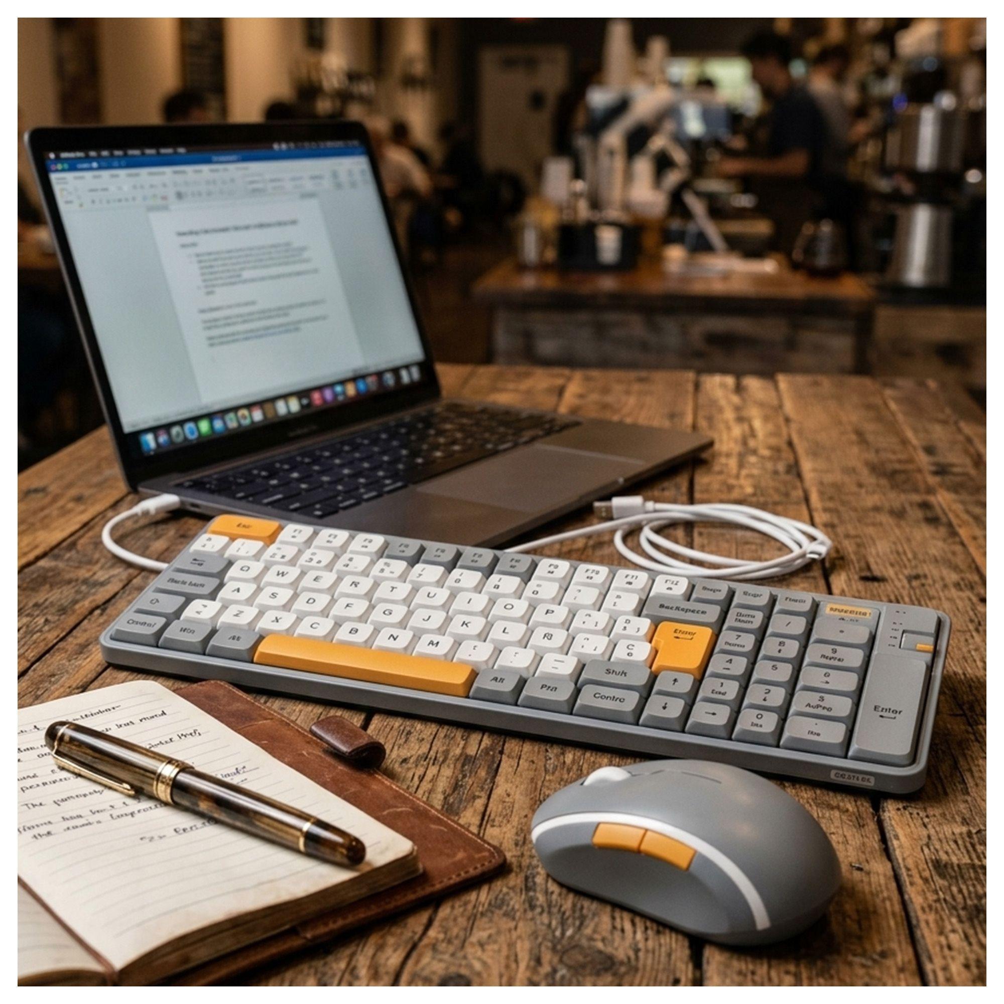 Combo Teclado Mouse Bluetooth WB-213 Alta Calidad-3