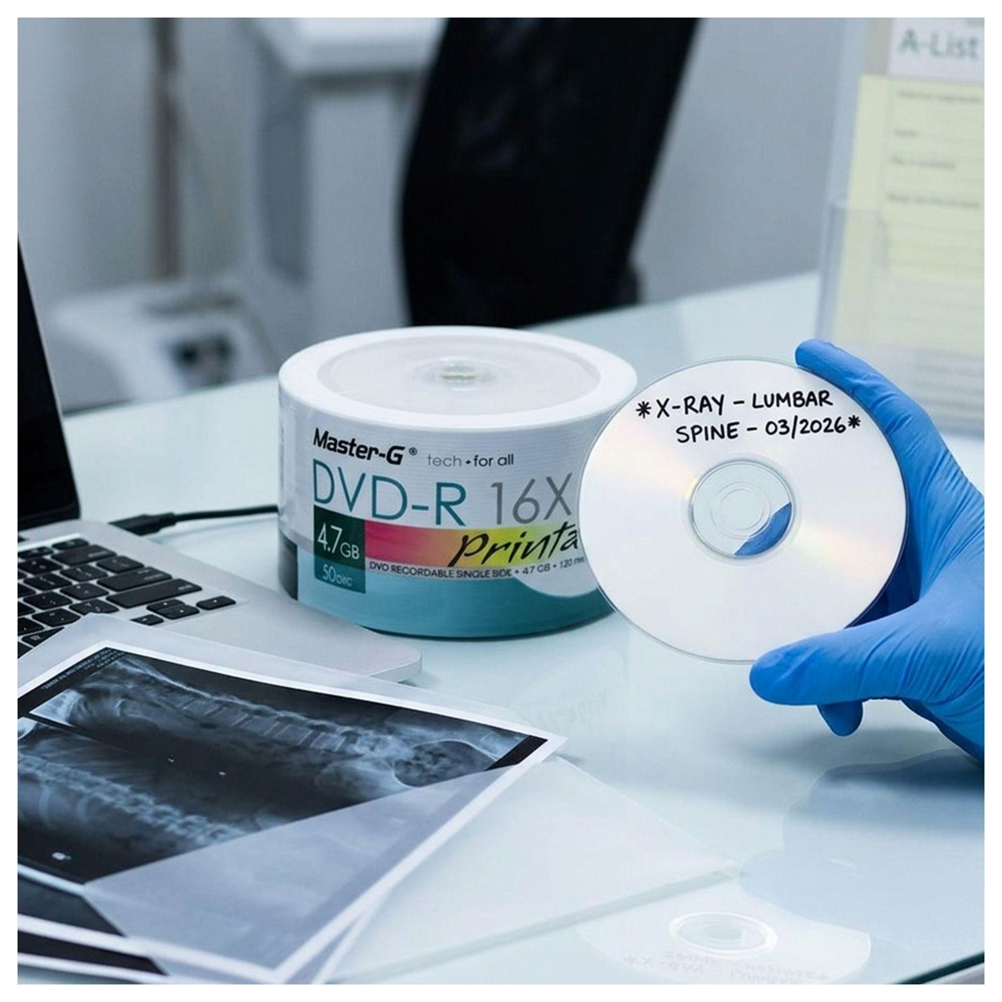 Dvd-r Master-g 16x Printable Pack 100un 4.7gb Discos Nuevos-1