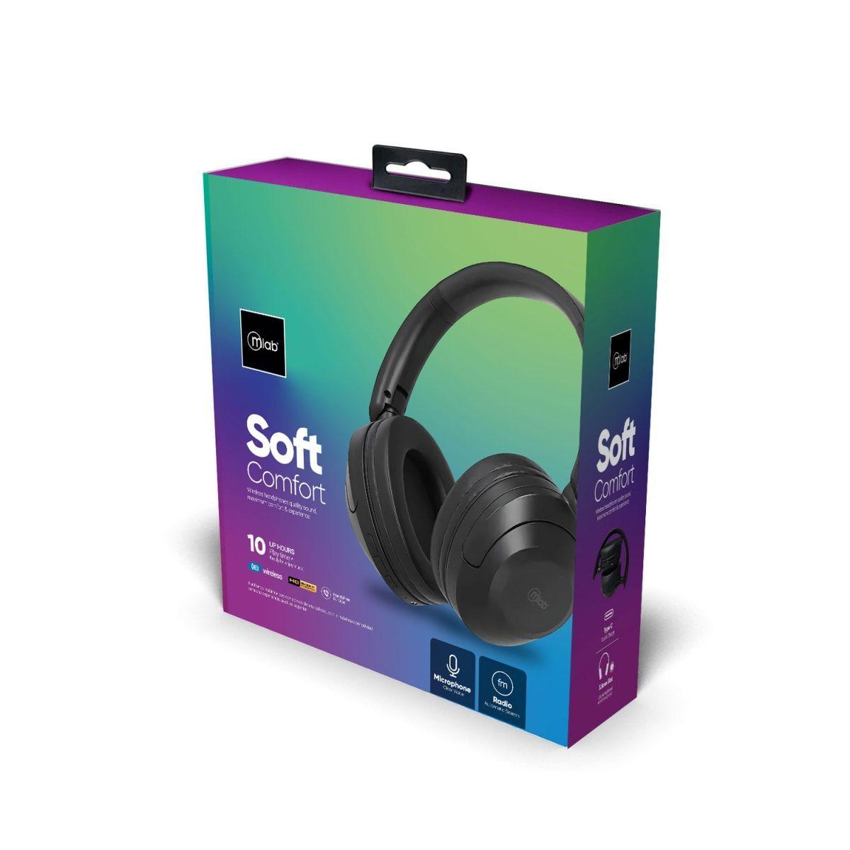 MLAB AUDIFONO BLUETOOTH TYPE C SOFT COMFORT BLACK-2