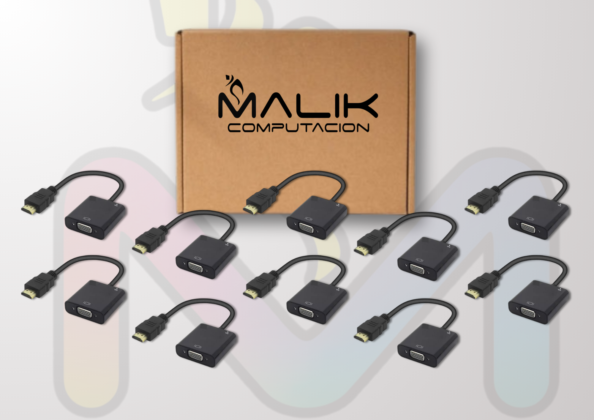 Adaptador Hdmi Macho a Vga Hembra Convertidor HDMI-VGA Pack 10-2