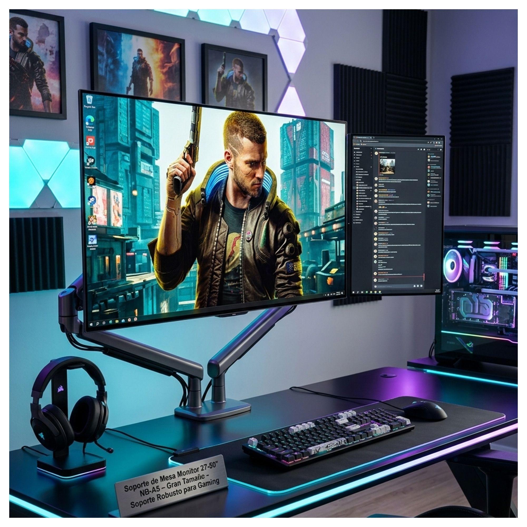 Soporte Monitor 27 a 50 Pulgadas NB-A5 Escritorio-2