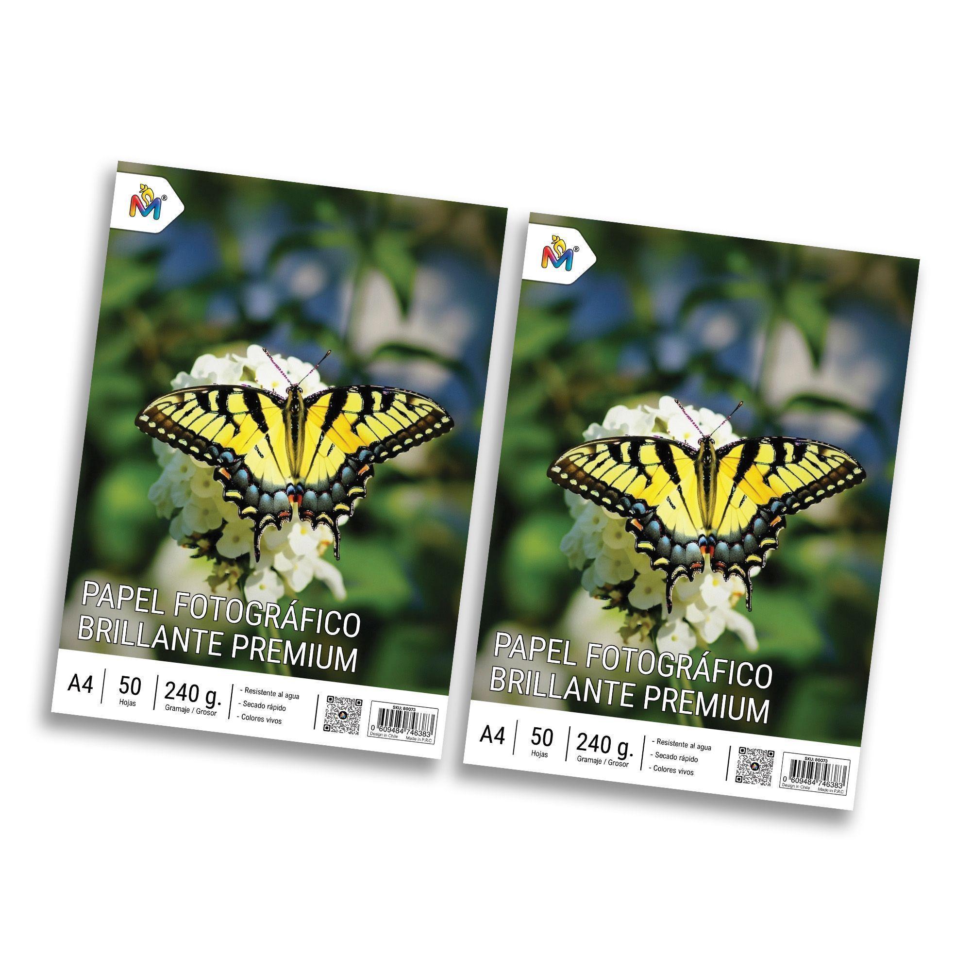 2x Papel Inyección de Tinta A4 230g - 100 Hojas Extra Grosor-3