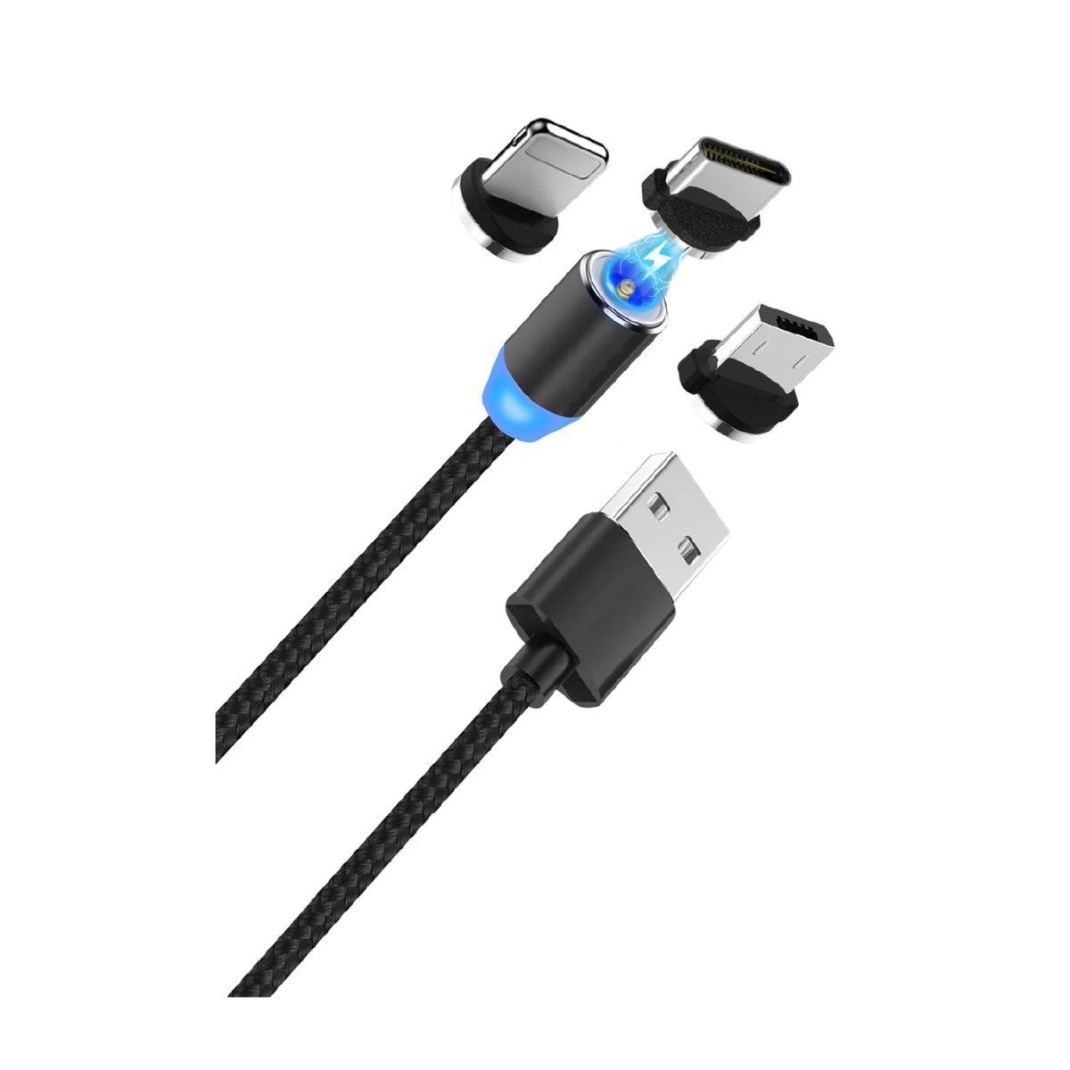 CABLE DE CARGA MAGNETICO 3 EN 1 TL057-0