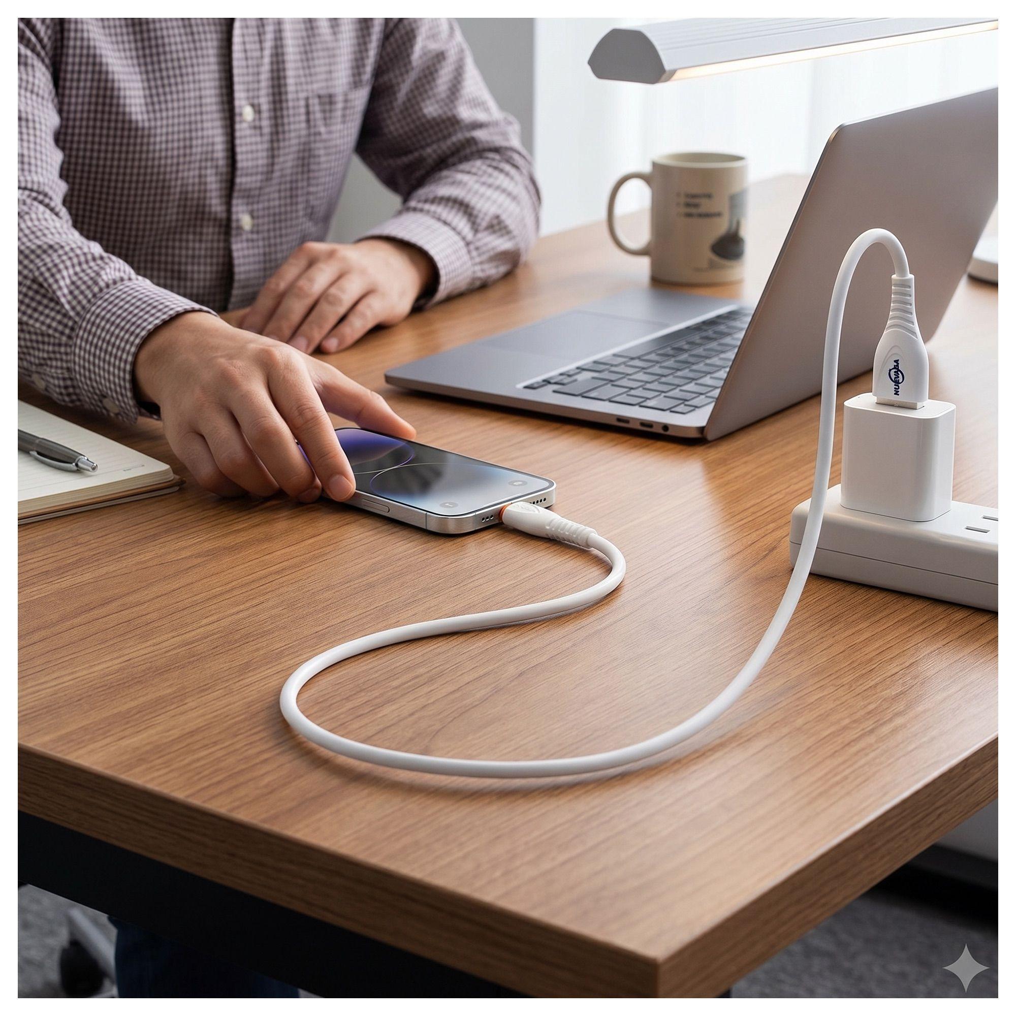 Cable Original USB a Lightning 6A 1m NVS-222 Carga Rápida-1