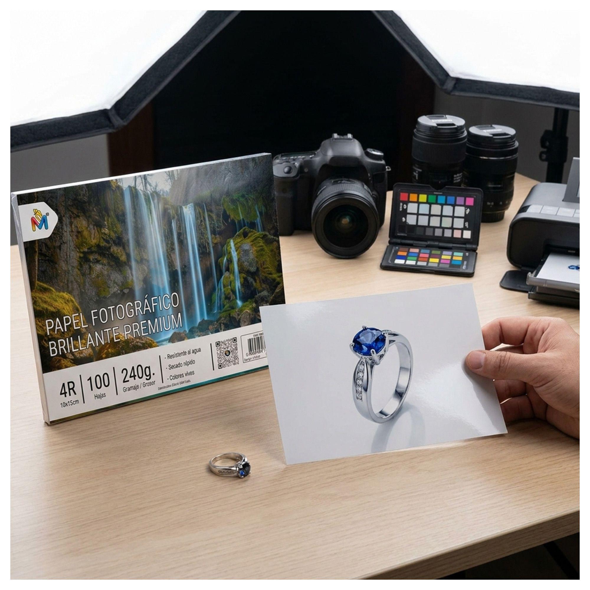 Pack 2 Papel Fotográfico 10x15 240g - 200 Hojas Extra Firme-3