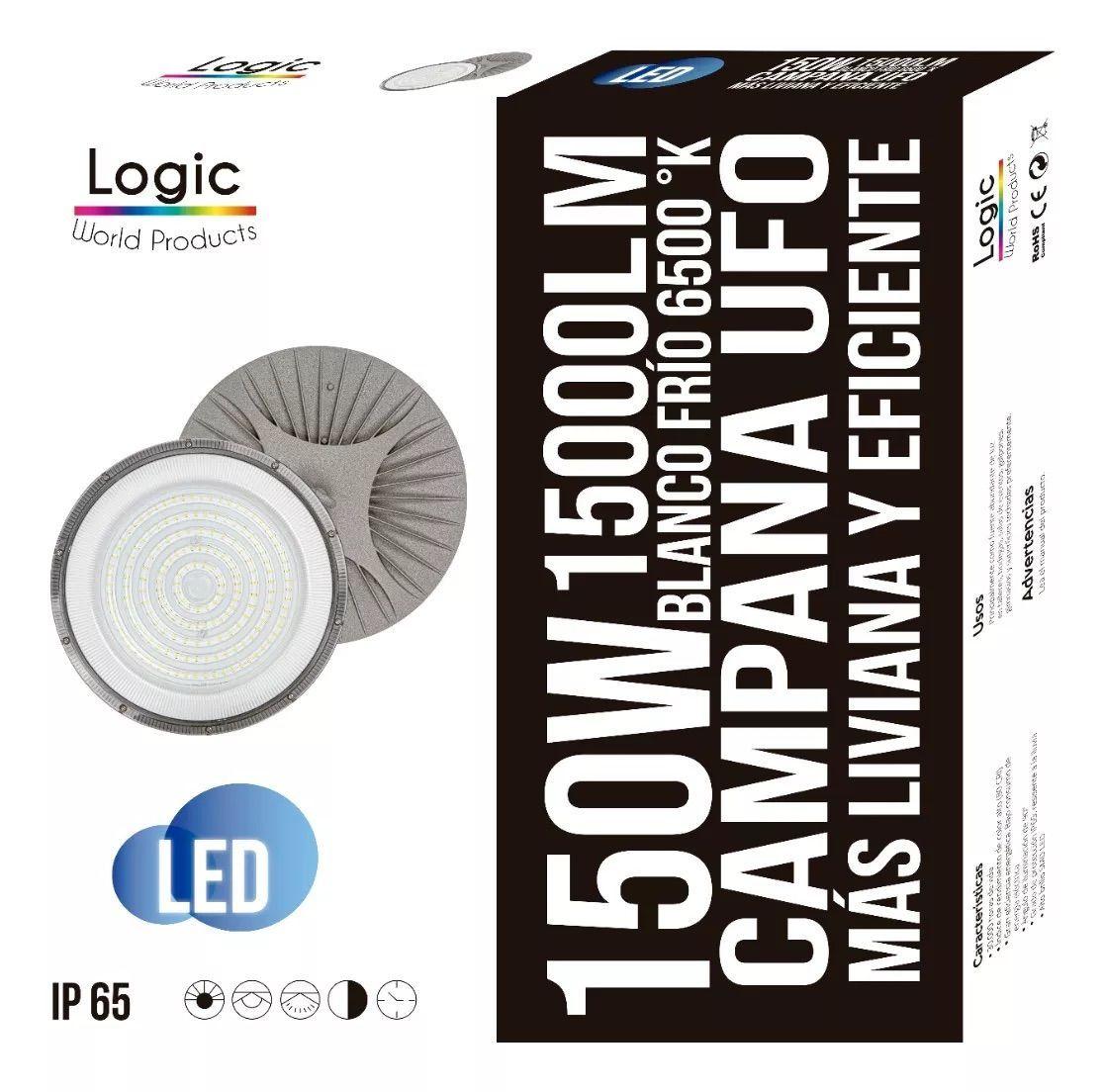 Foco Campana Lampara Ufo Led 150w Techo Iluminación Xl Pro-6