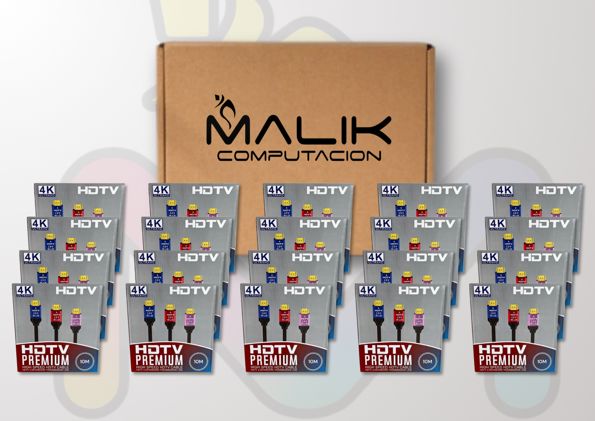 Cable Hdmi 4K Uhd V2.0 120hz 2160p De Alta 10mt Pack 20-2