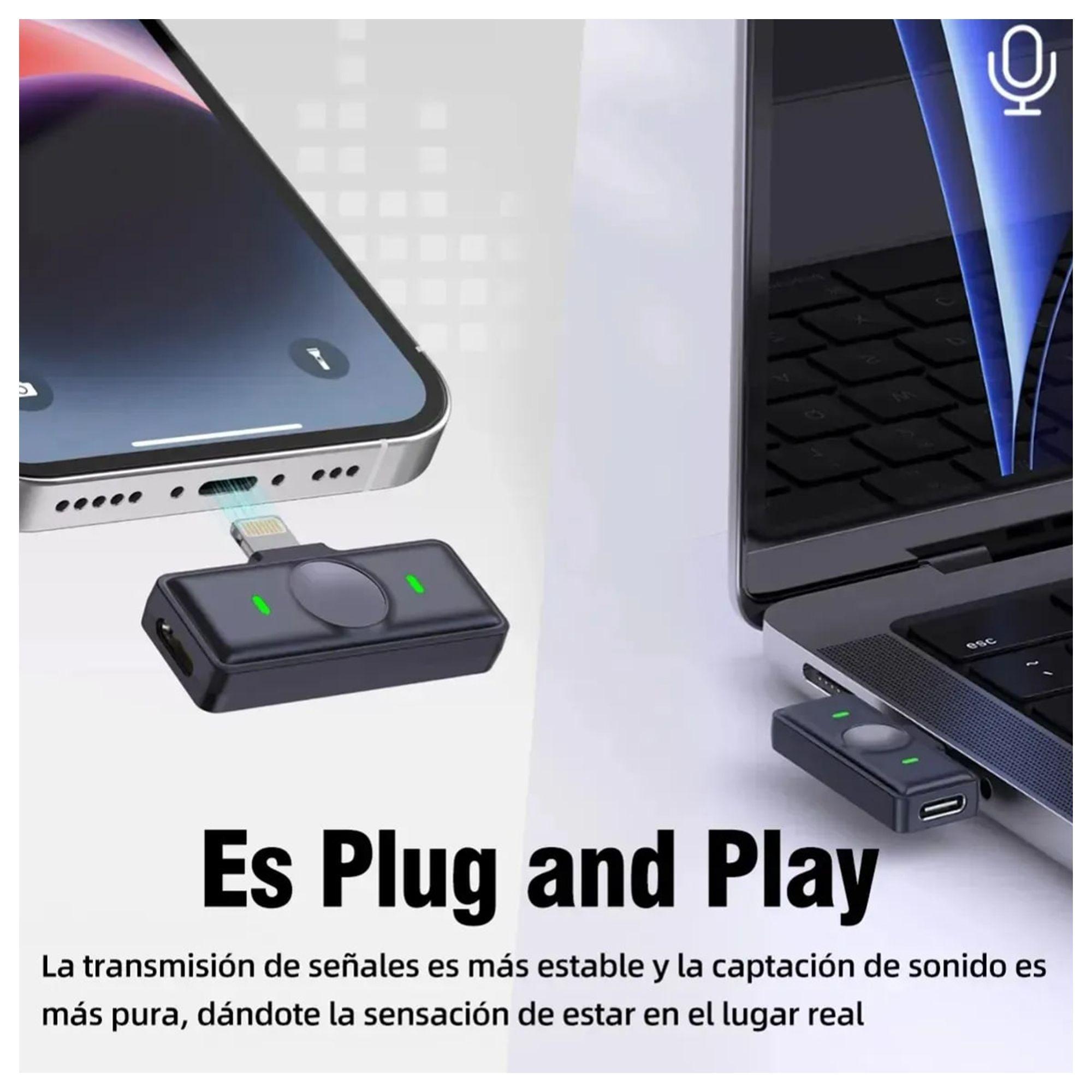 Micrófono Lavalier Inalámbrico DHT-D1 iPhone Android-6