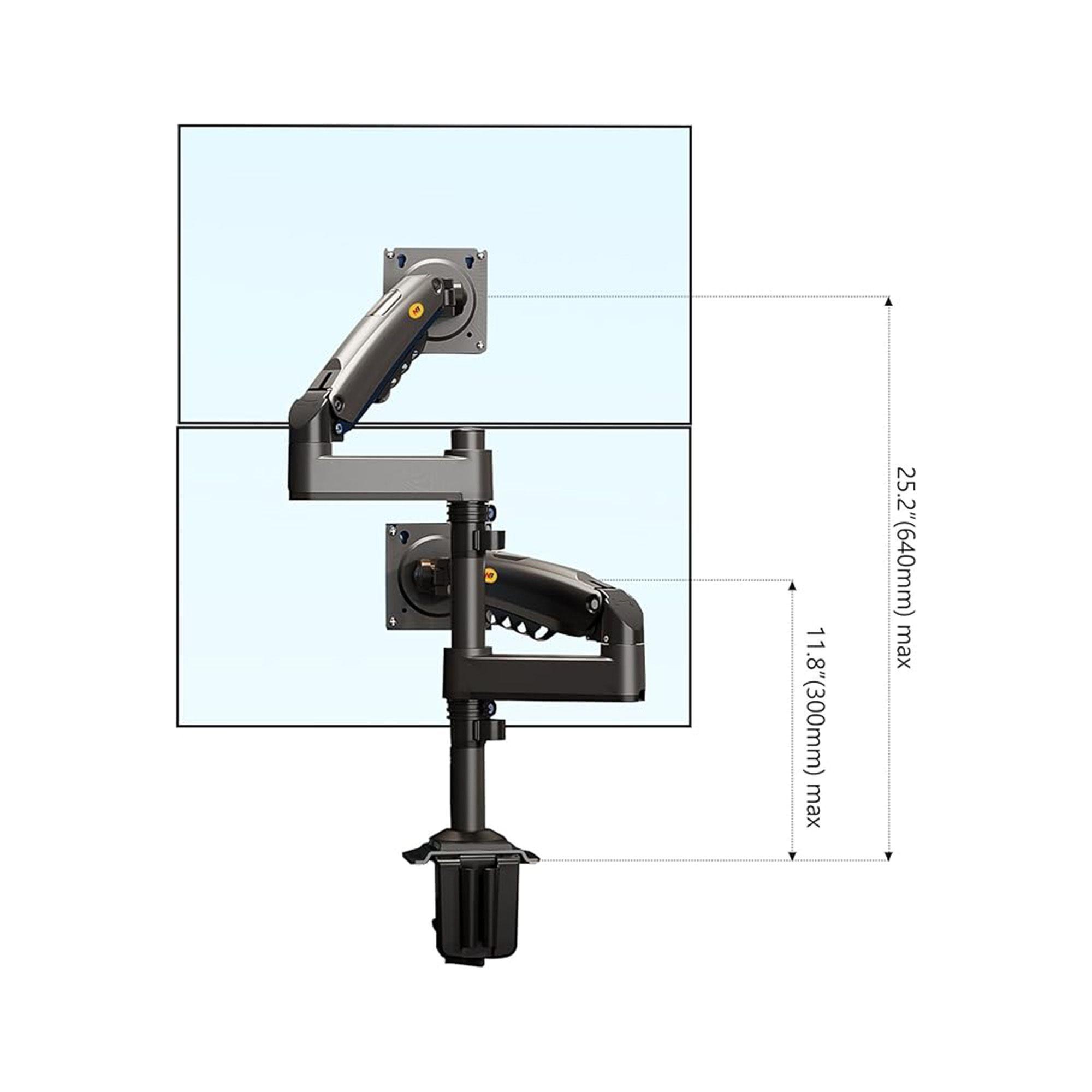 Soporte Doble Monitor NB-H180 17-35" Ergonómico-5
