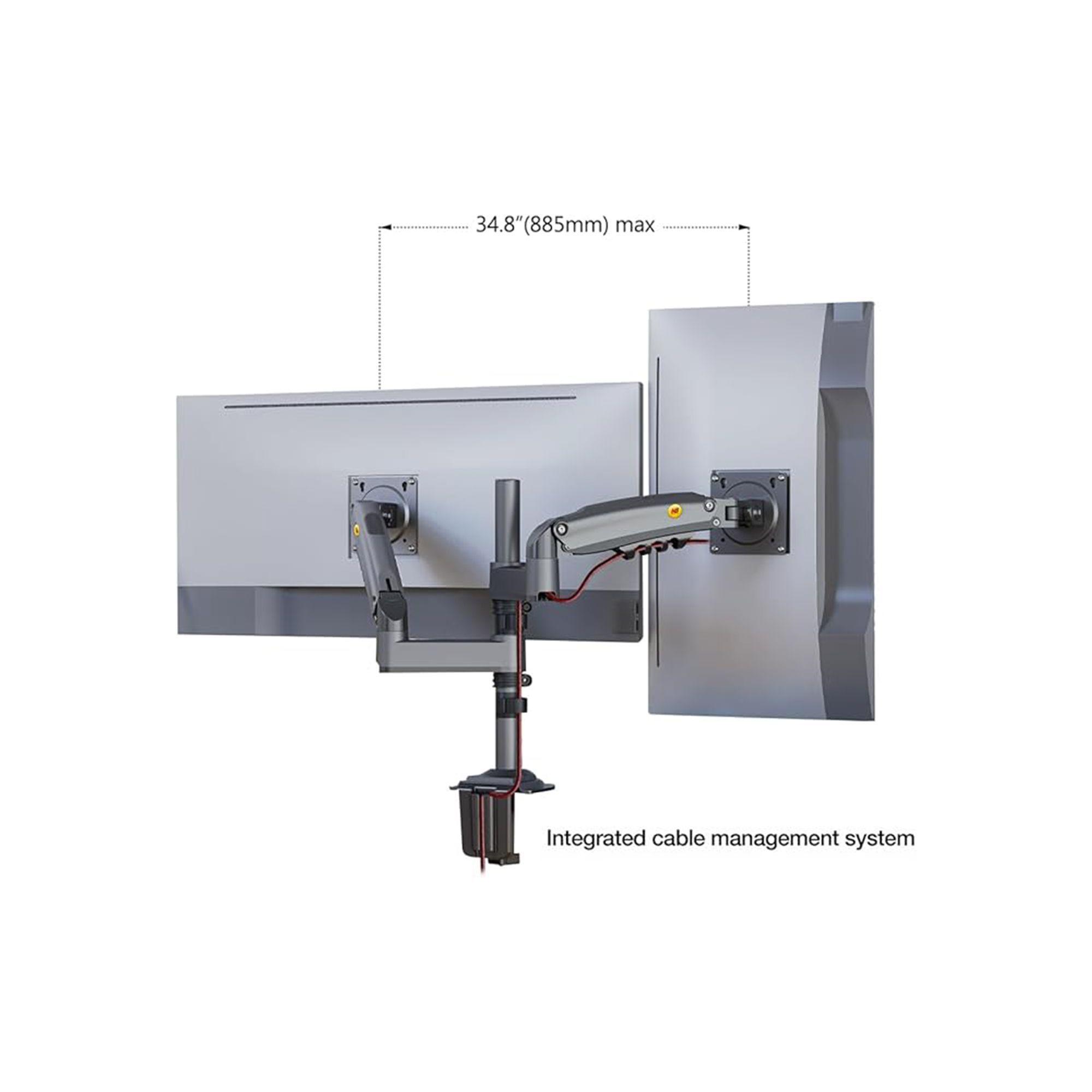 Soporte Doble Monitor NB-H180 17-35" Ergonómico-6