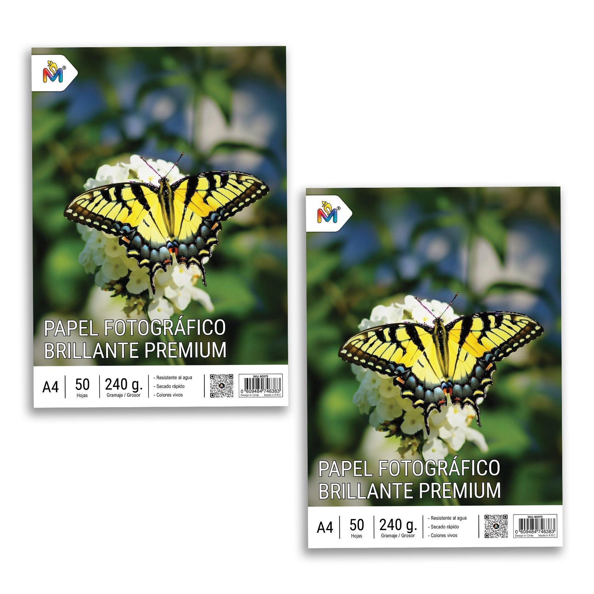 Papel A4 230g Inyección de Tinta - 100 Hojas Secado Rápido-4