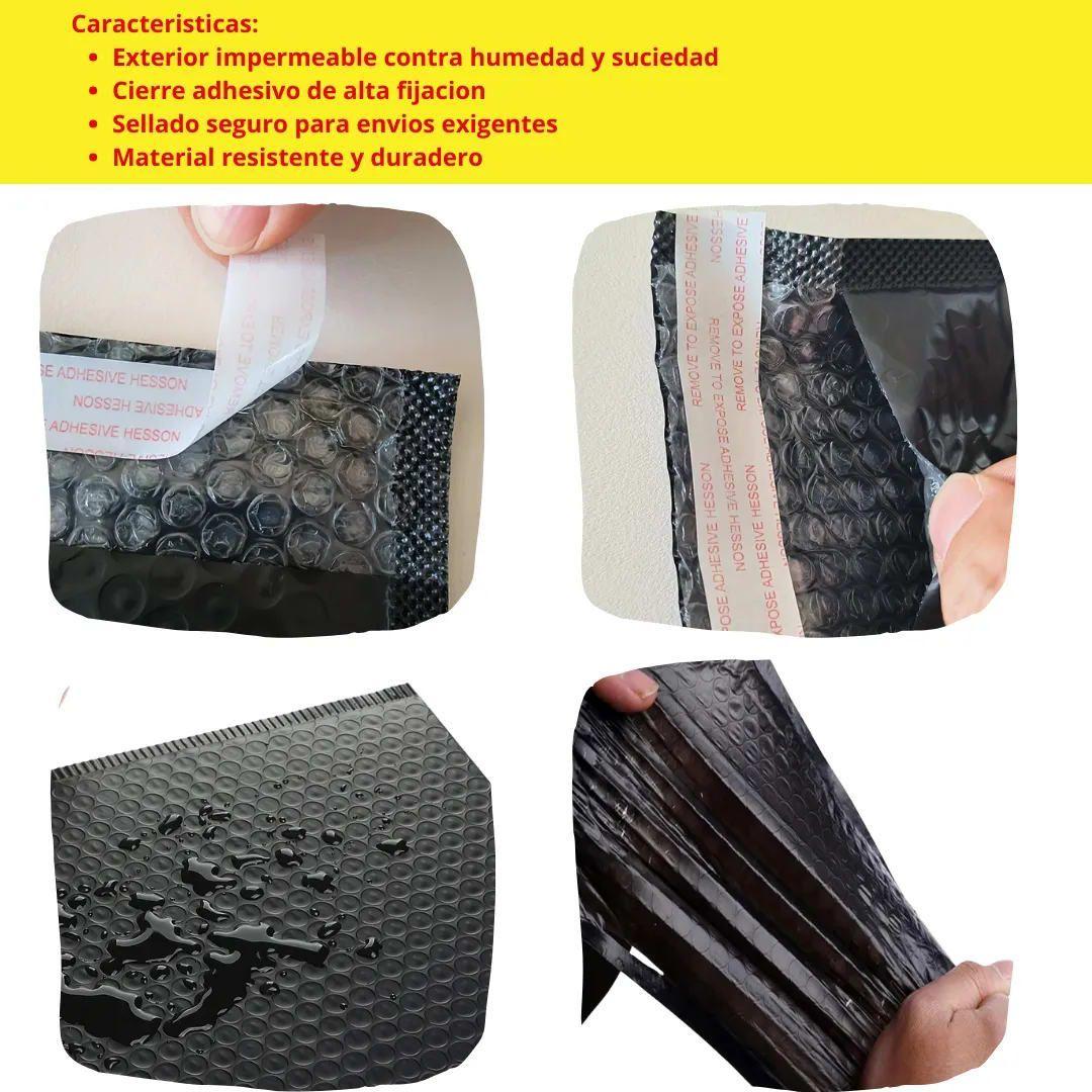 10 Bubble Bags Negros 20x29 cm Calidad Pro-7