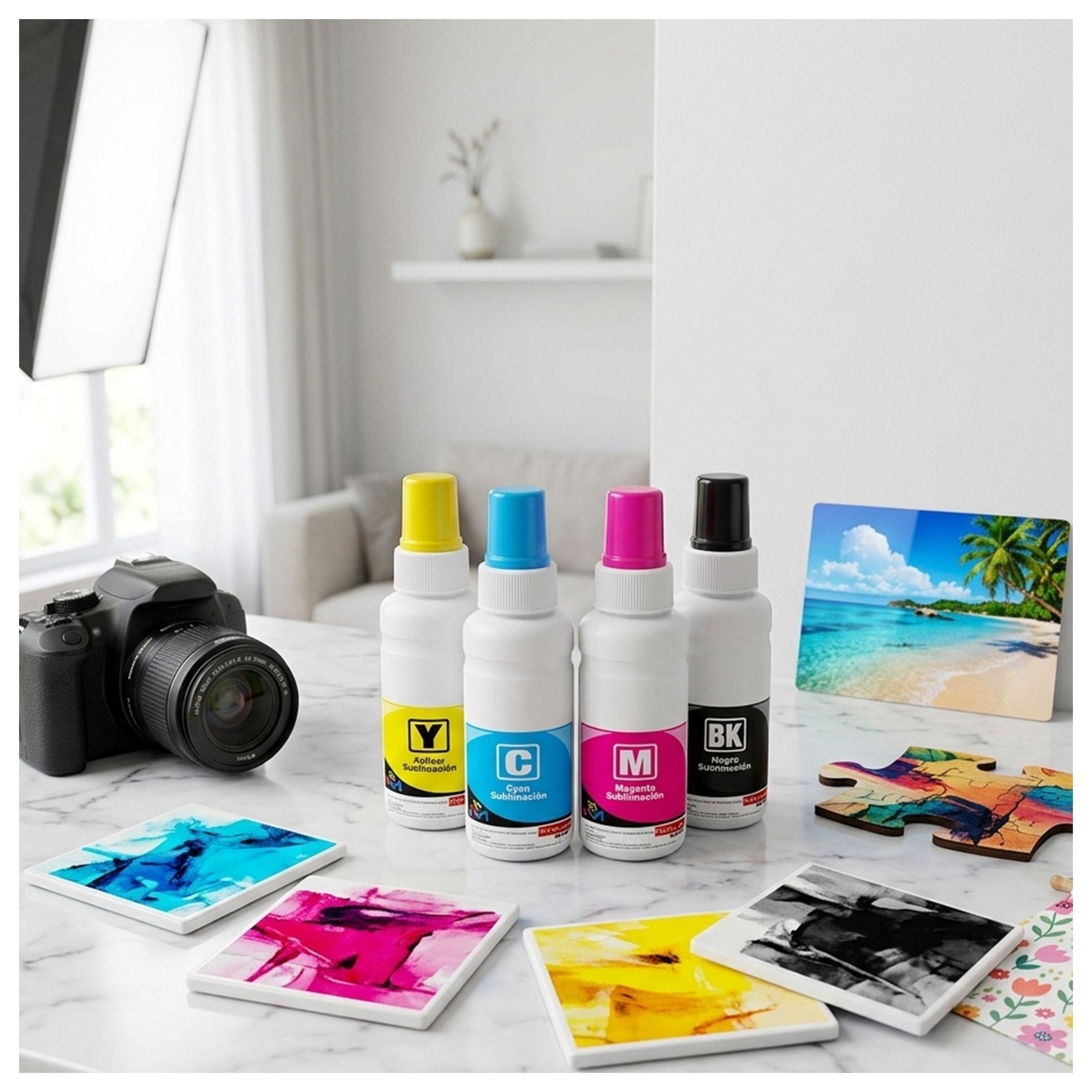 Pack Tinta Sublimacion  de 70 Ml 4 Colores para Epsn-2