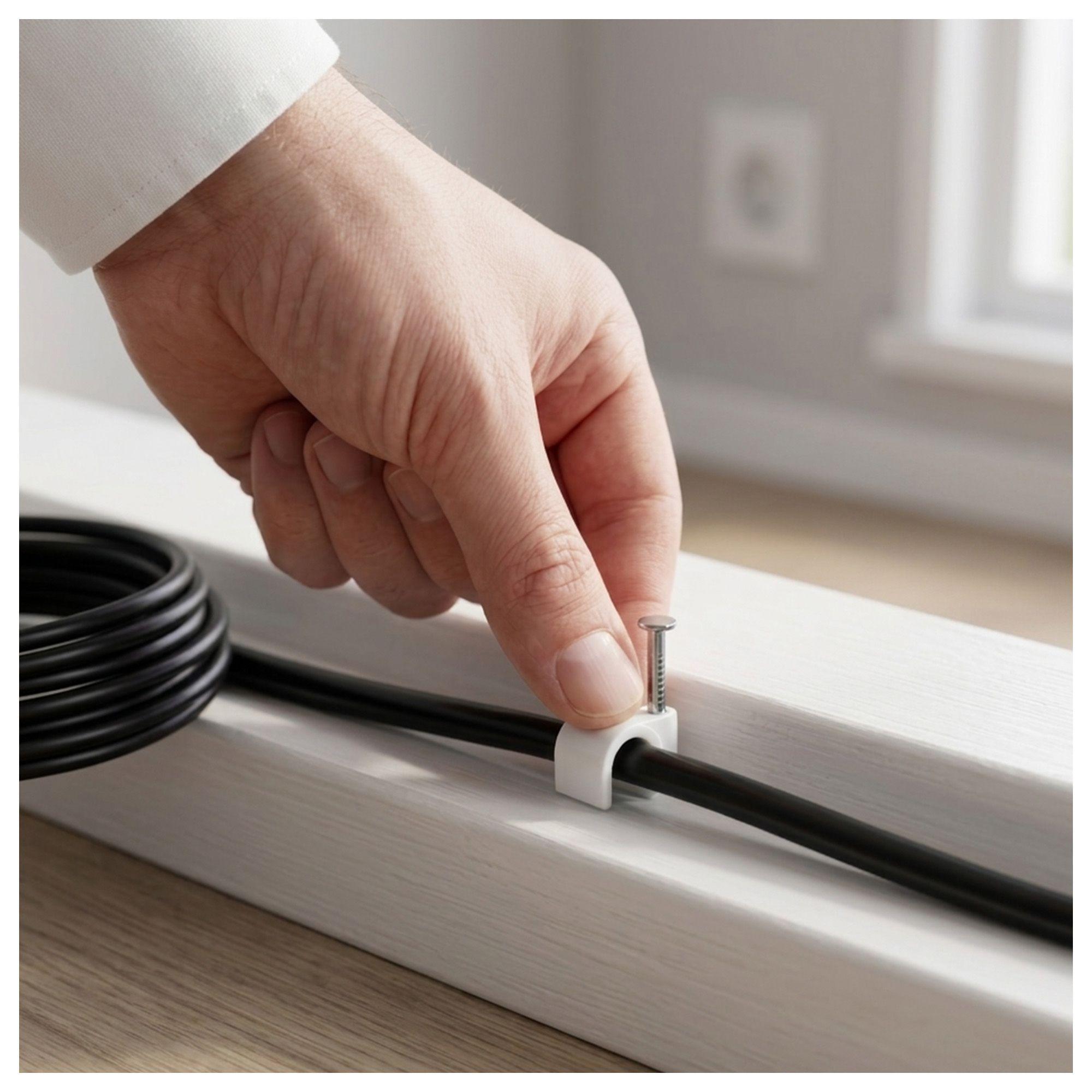 Grampas para Cable 10mm 500 Unidades Calidad Reforzada-2