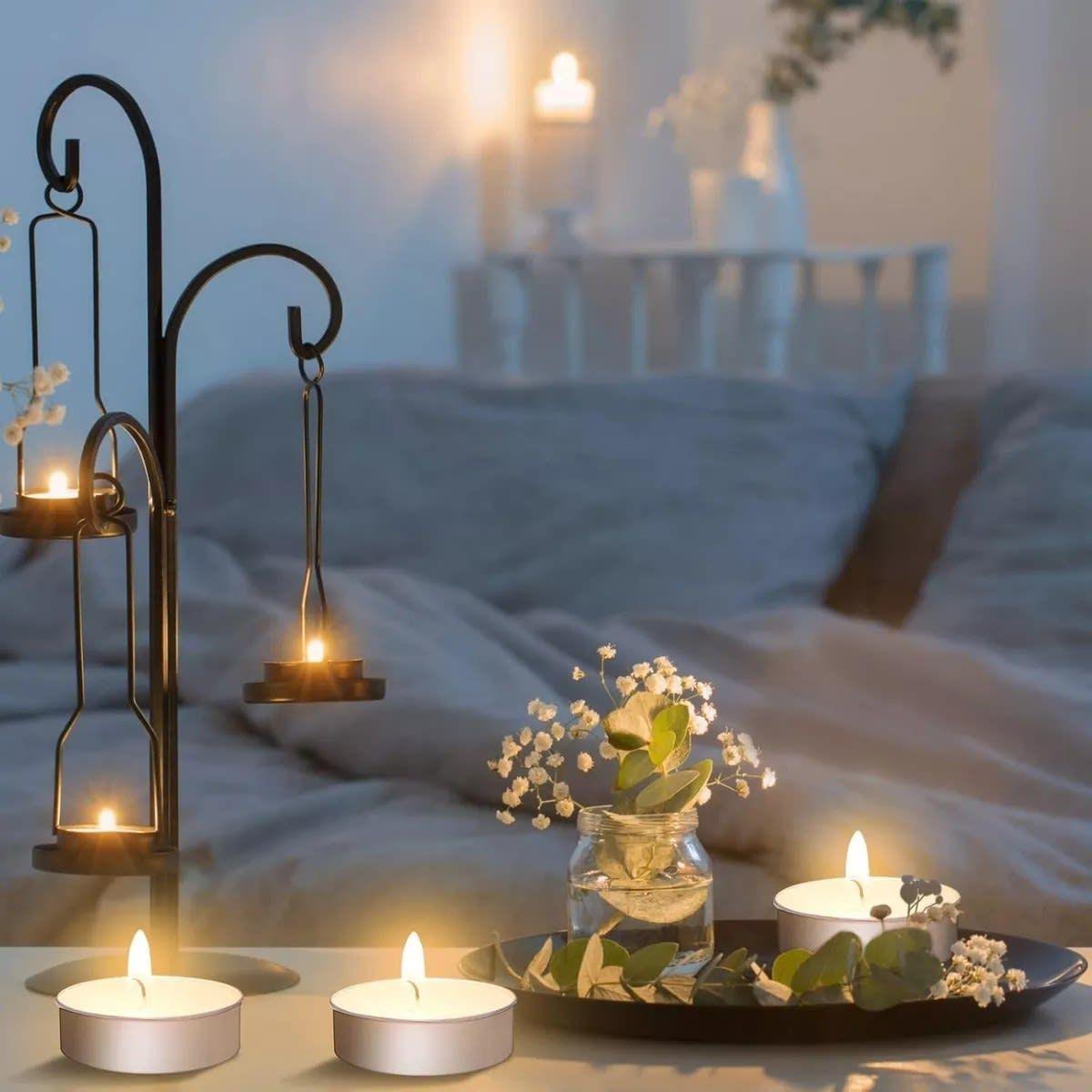 Velas Flotantes Blancas - 50 Unid., Perfectas para Decorar-3