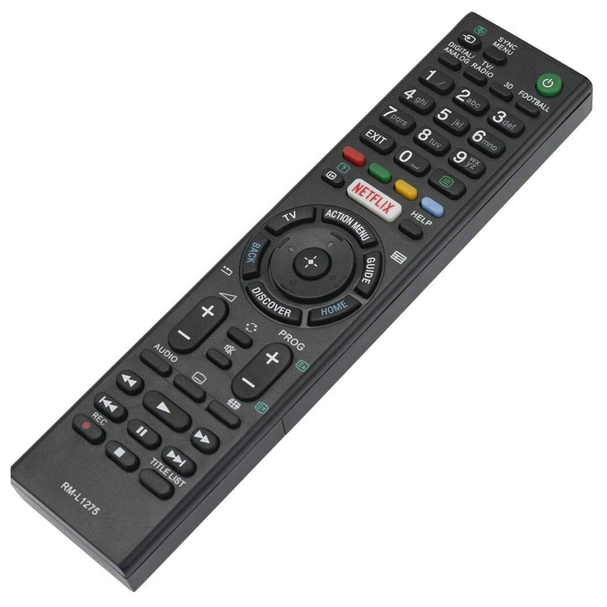 Control Remoto para Smart TV KDL-40W650D Netflix-5