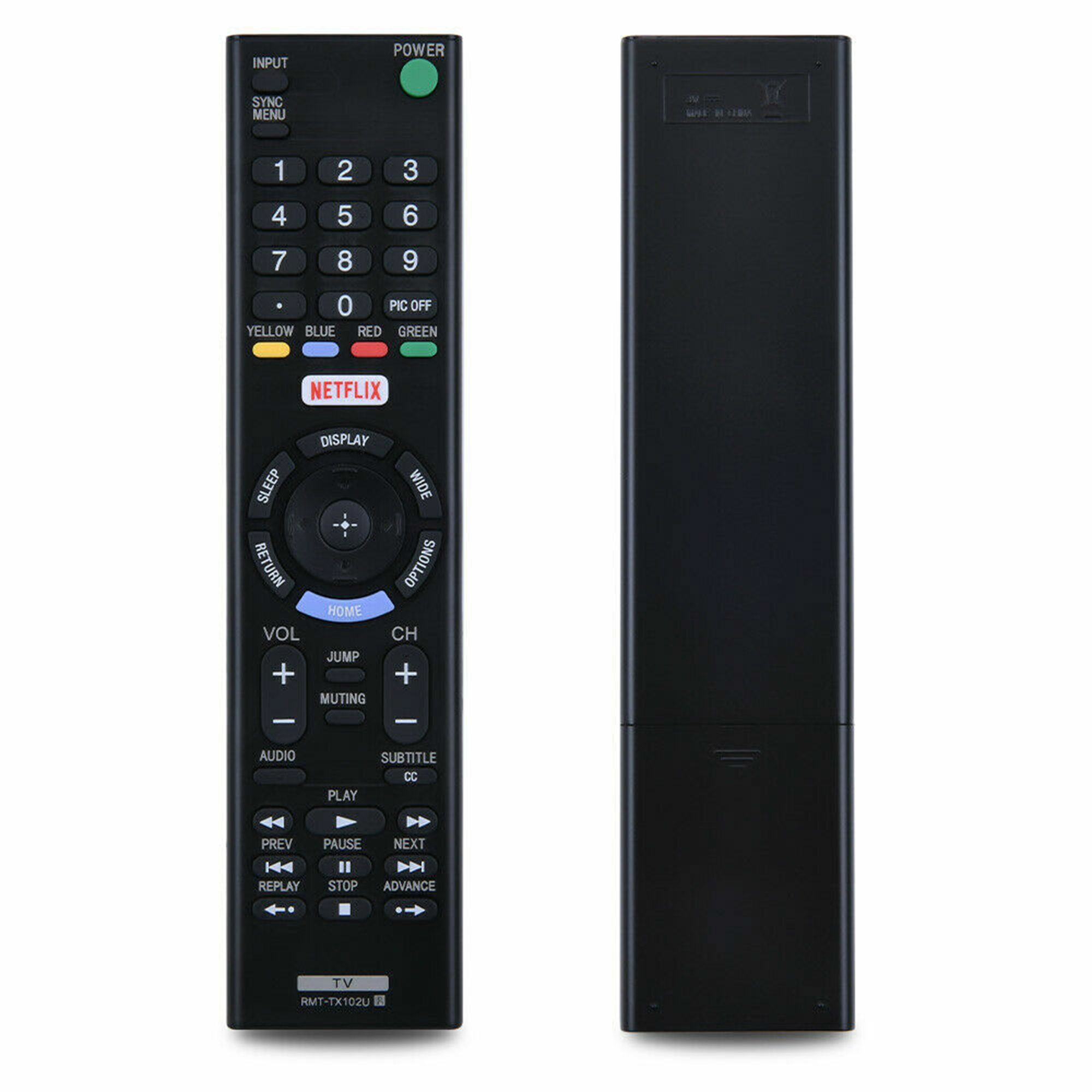 Control Remoto para Smart TV KDL-40W650D Netflix-7