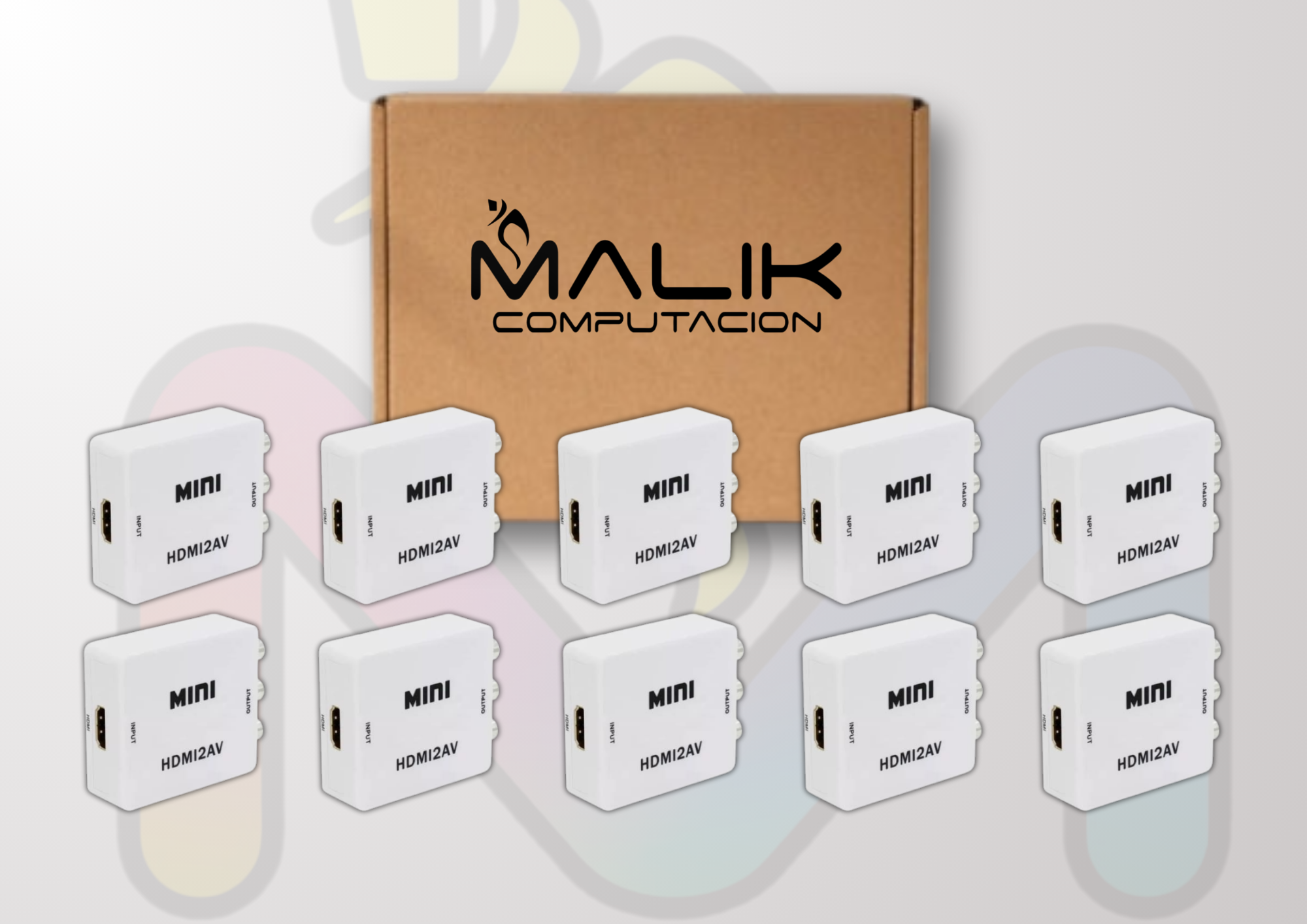 Adaptador Hdmi A Rca: Convierte Hdmi A 3 Salidas 2AV Pack 10-2