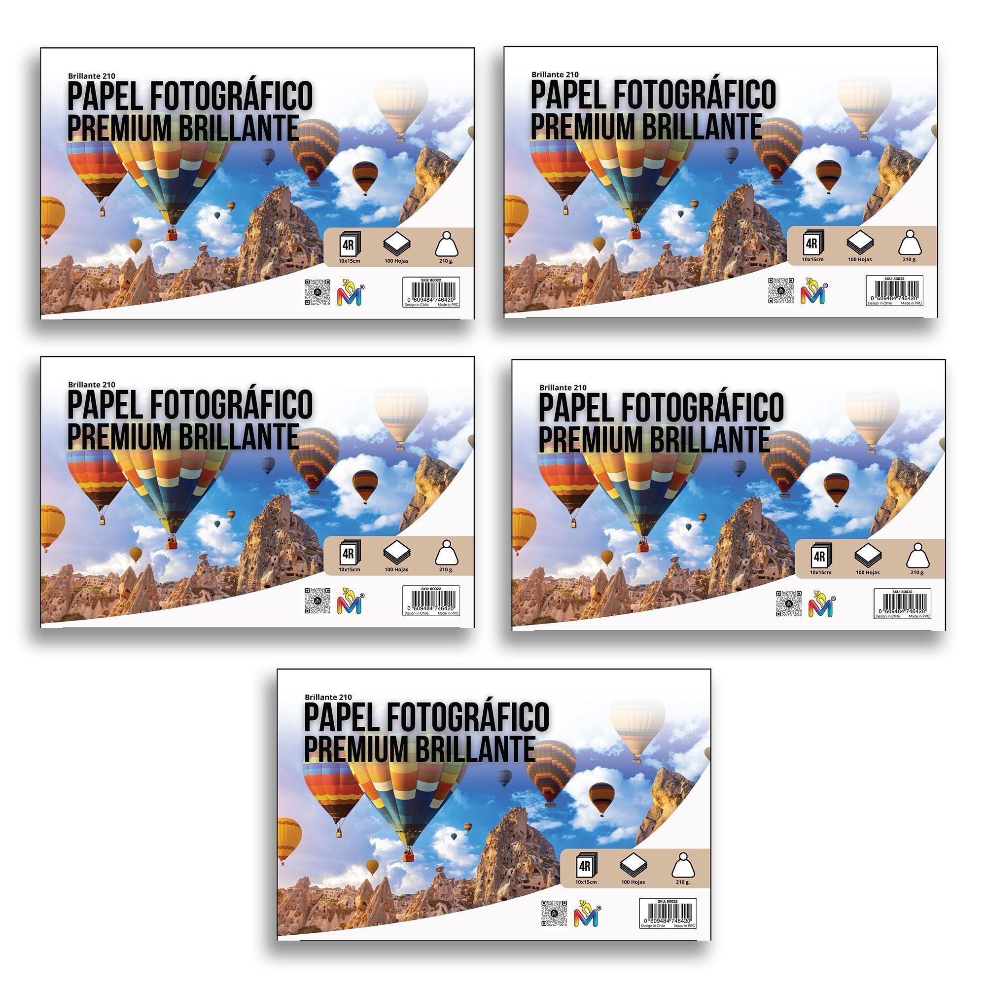 Papel Foto 10x15 x500 Hojas - 210g Premium Brillo Espejo-4