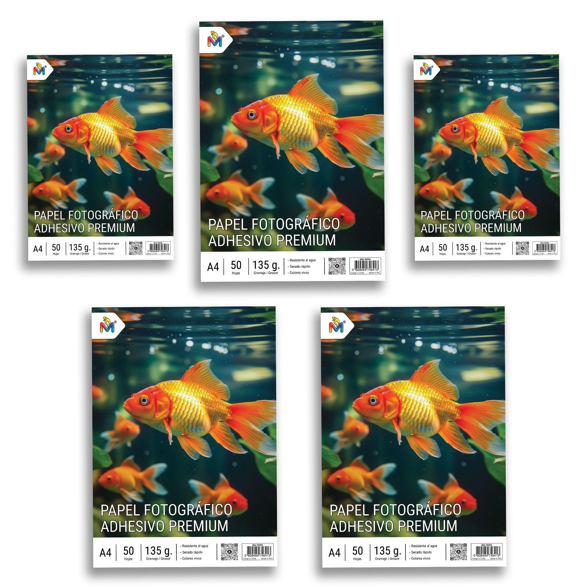 Papel Sticker Fotos A4 135g - 250 Hojas Brillo Alta Res-4