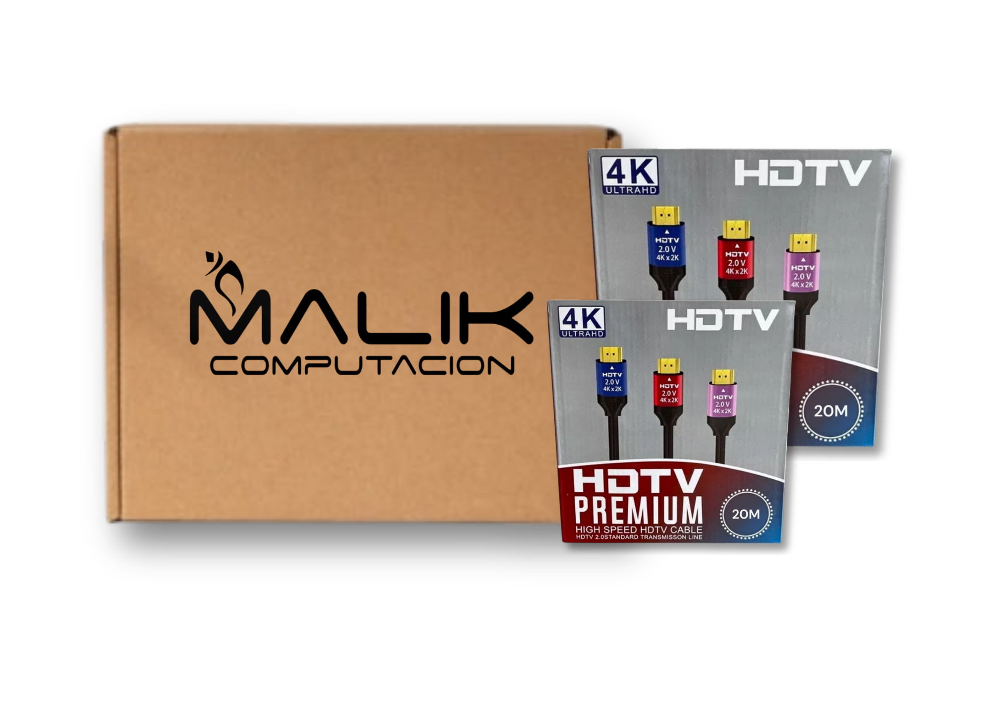Cable Hdmi 4K Uhd V2.0 120hz 2160p De Alta Velocidad 20mt Pack 3-2