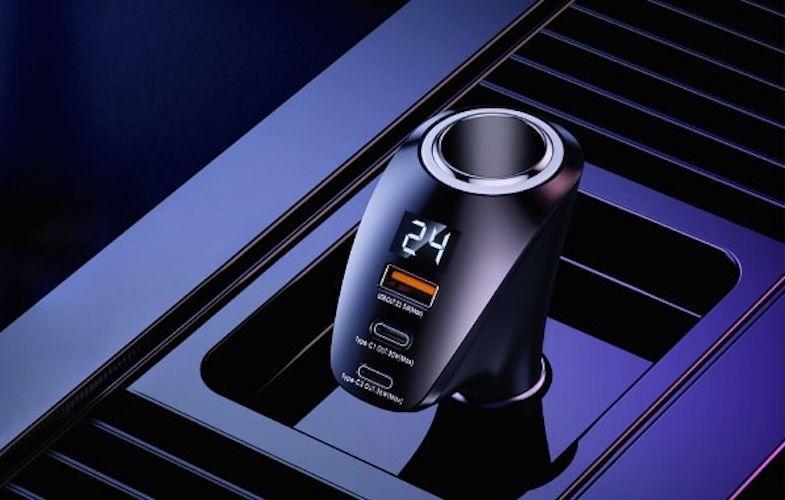 CARGADOR RAPIDO PARA AUTO 12V-24V 88.5W NEGRO REMAX RCC339-3