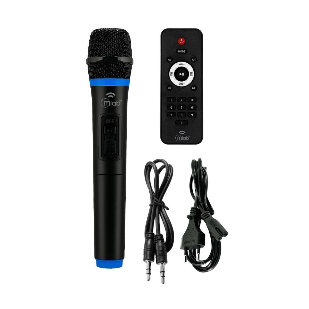 MLAB PARLANTE FLAMING CHROMA SOUND 8" CON MICROFONO INALAMBRICO-3