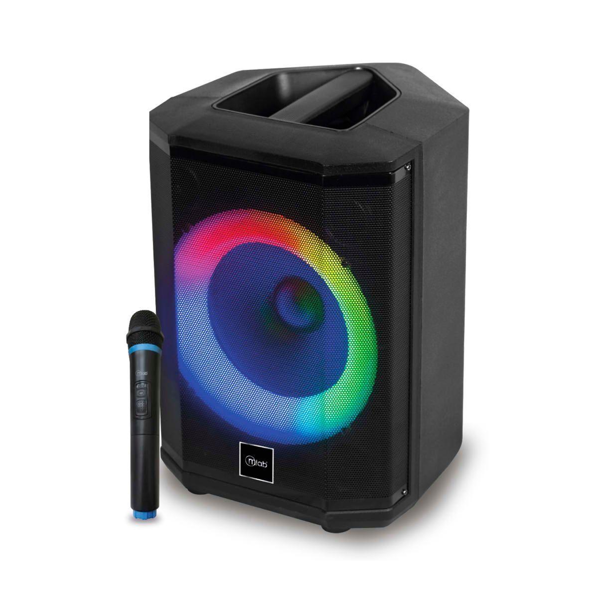 MLAB PARLANTE FLAMING CHROMA SOUND 8" CON MICROFONO INALAMBRICO-4