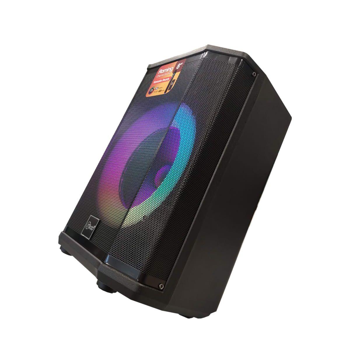 MLAB PARLANTE FLAMING CHROMA SOUND 8" CON MICROFONO INALAMBRICO-5