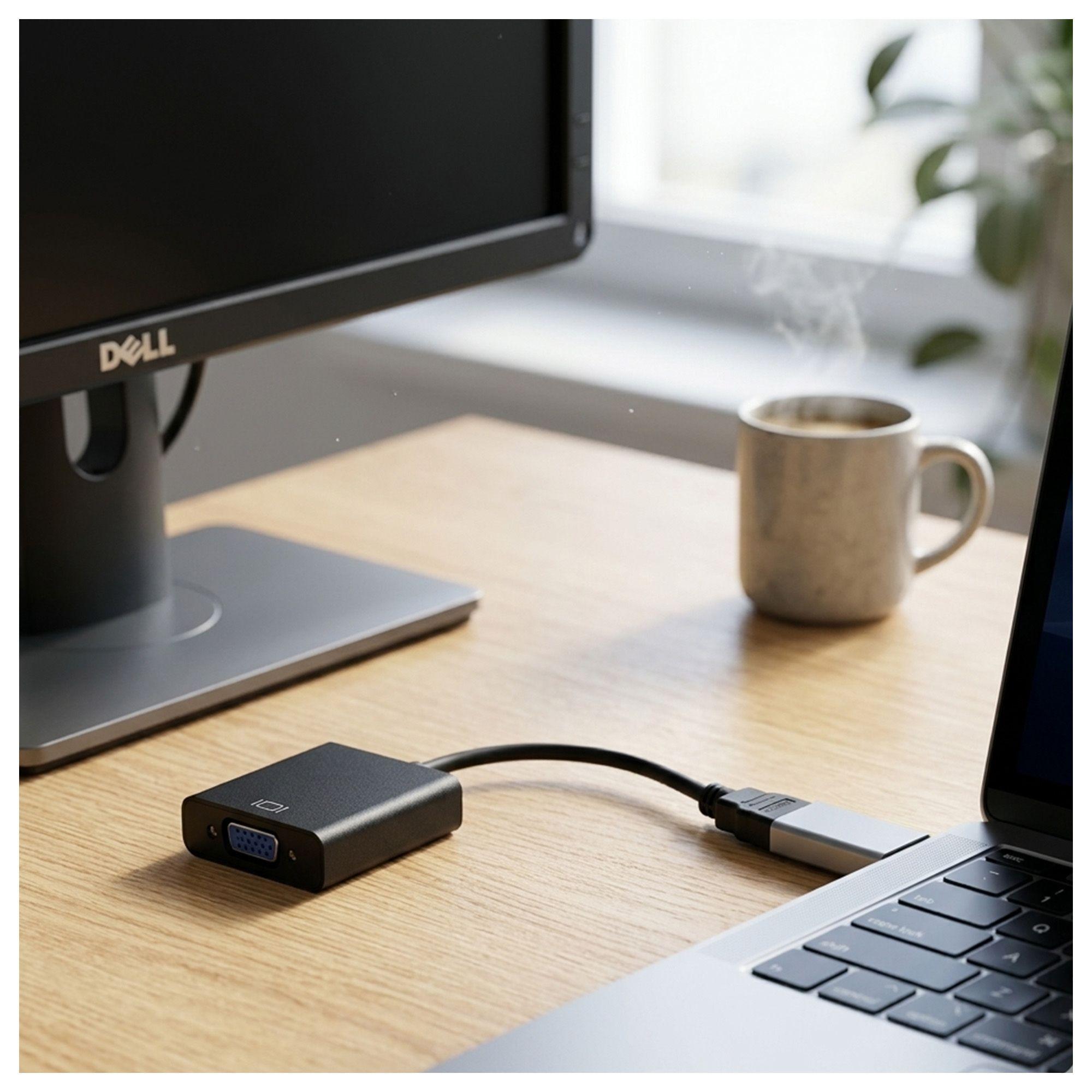 Adaptador de HDMI a VGA con Cable Macho Hembra HDTV-2