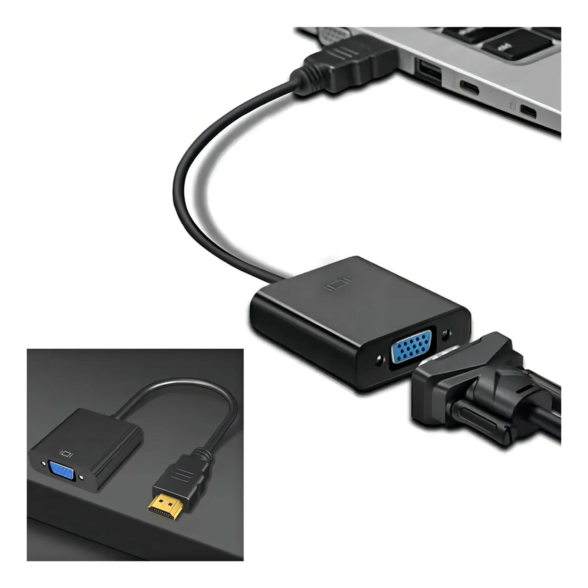 Adaptador de HDMI a VGA con Cable Macho Hembra HDTV-6