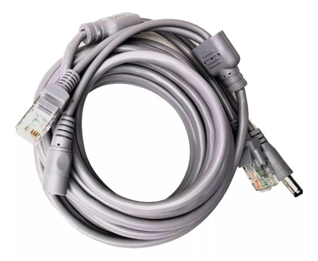 Cable 15 Mts Para Sistemas Cctv Nvr Conector Rj45 -0