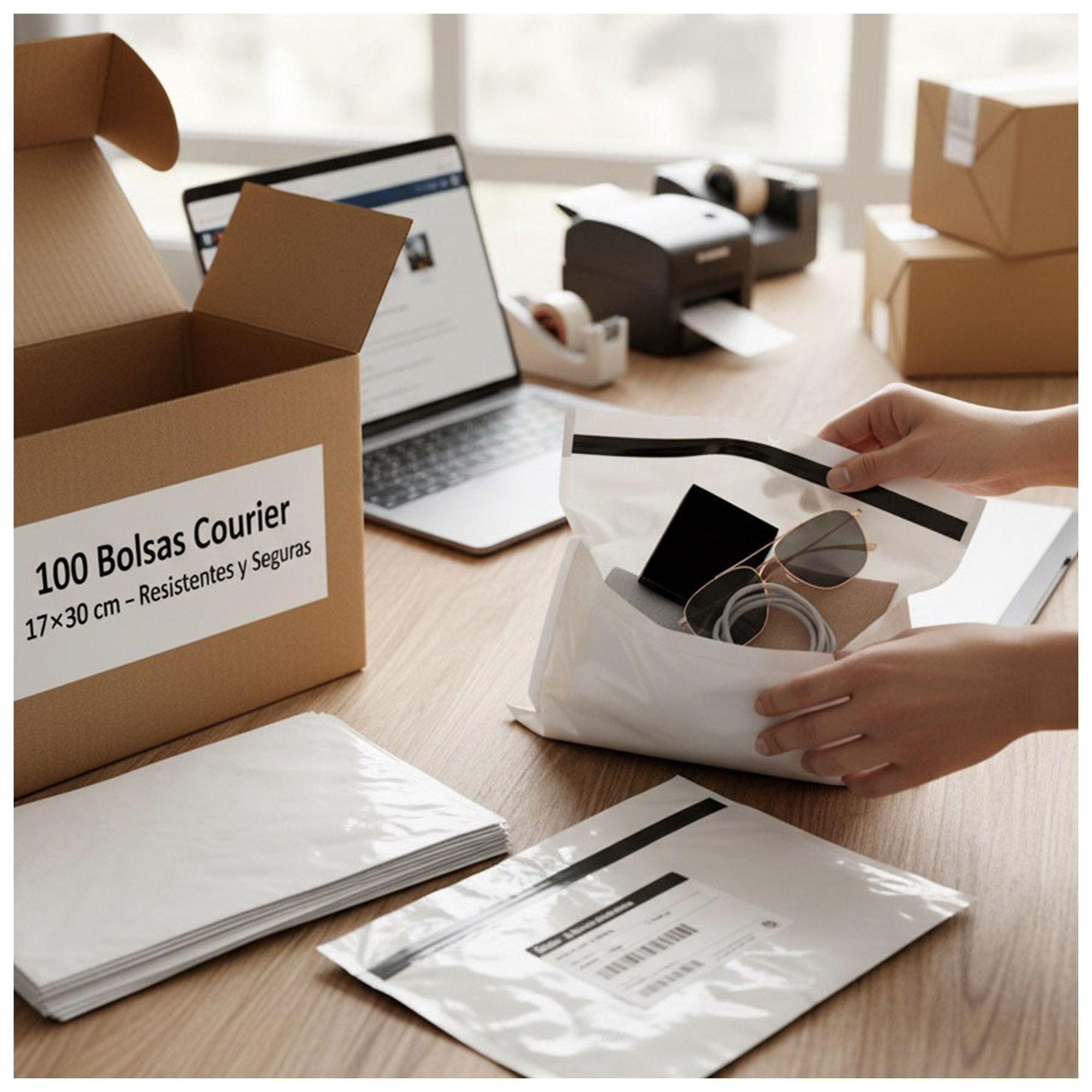 1000 Bolsas Courier 17x30 cm - Resistentes y Seguras-4