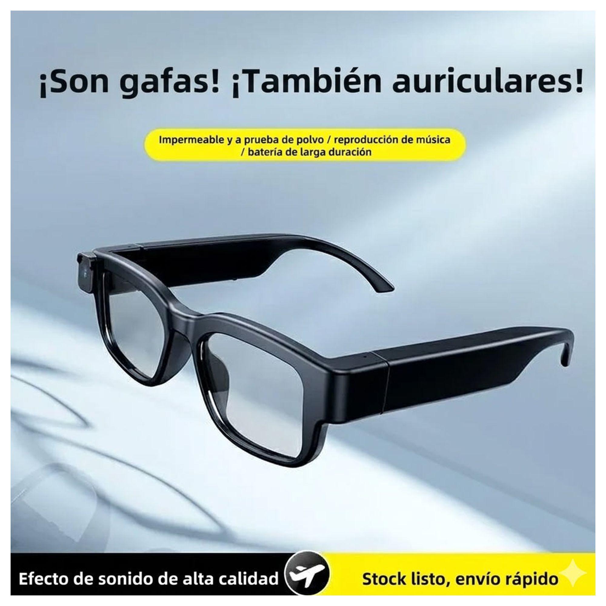 Gafas de Realidad Aumentada XV20 Cámara IA Video HD Negro-5