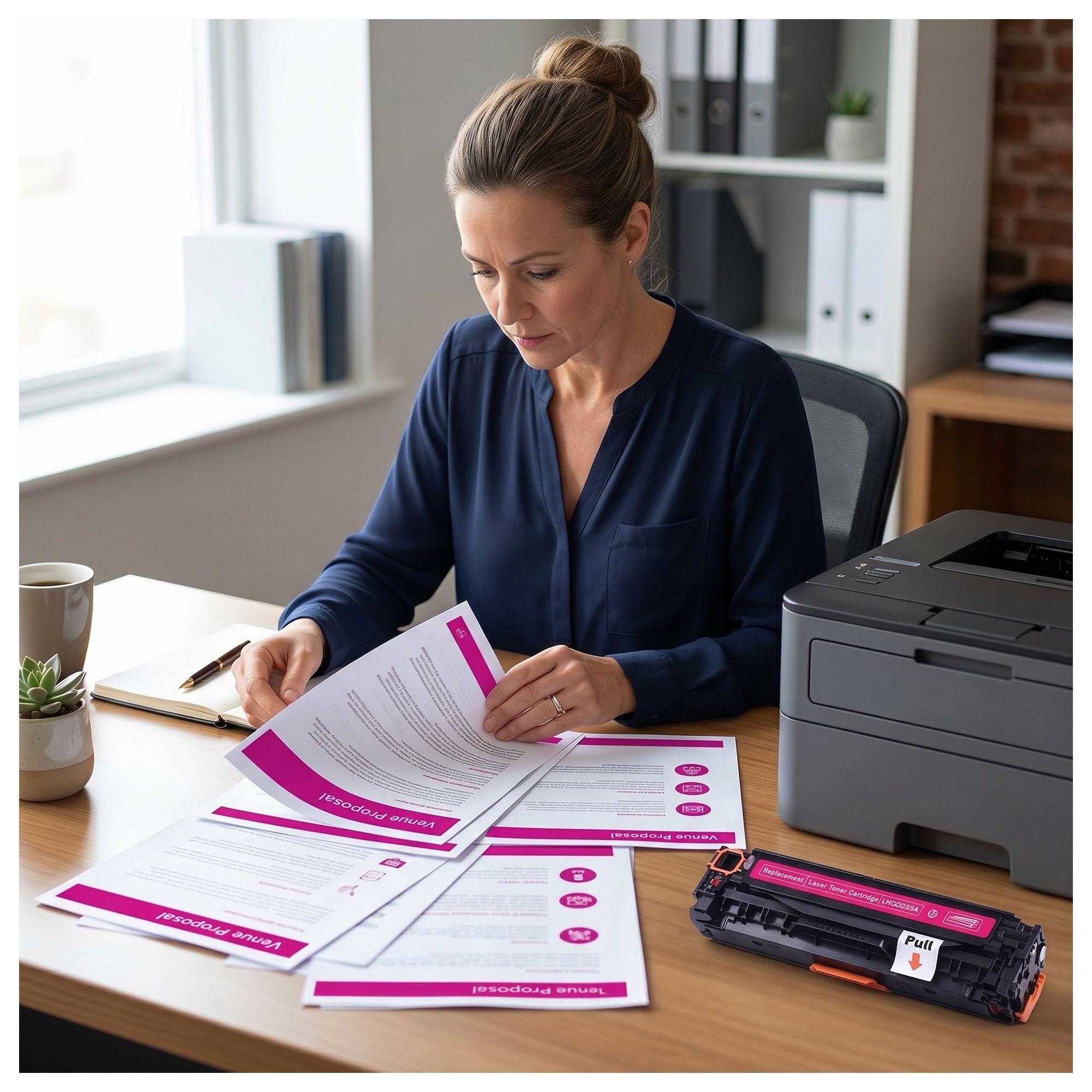 Toner compatible para Hp 304/305 Magenta CE413 Color Laserjet CP-2025DN-1