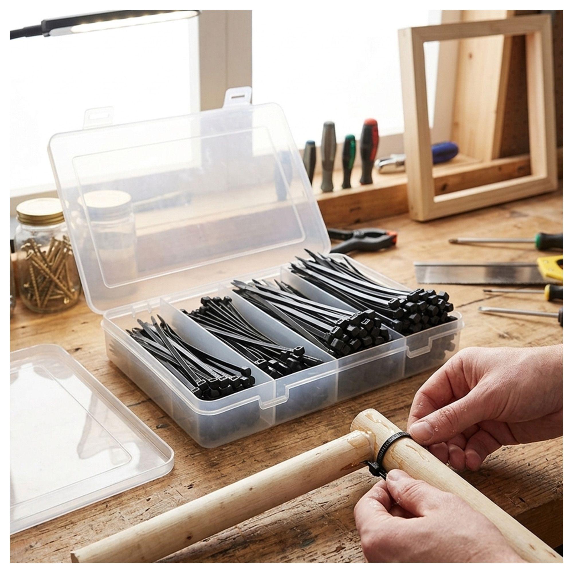 Sujetacables 5x250mm 500 unidades Calidad Industrial-1