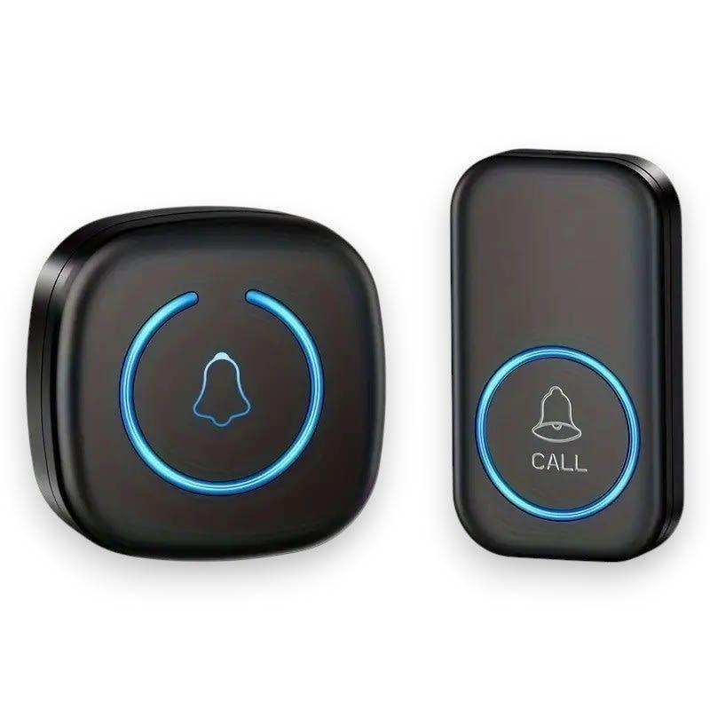 Timbre Inalámbrico Negro Diseño Slim para Espacios Modernos-2
