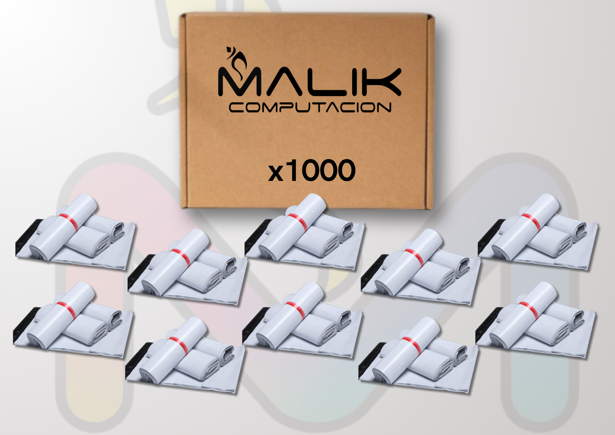 Pack 100 Bolsa Courier Resistente Segura Auto Adhesivo 30 x 42 cm Pack 10-1