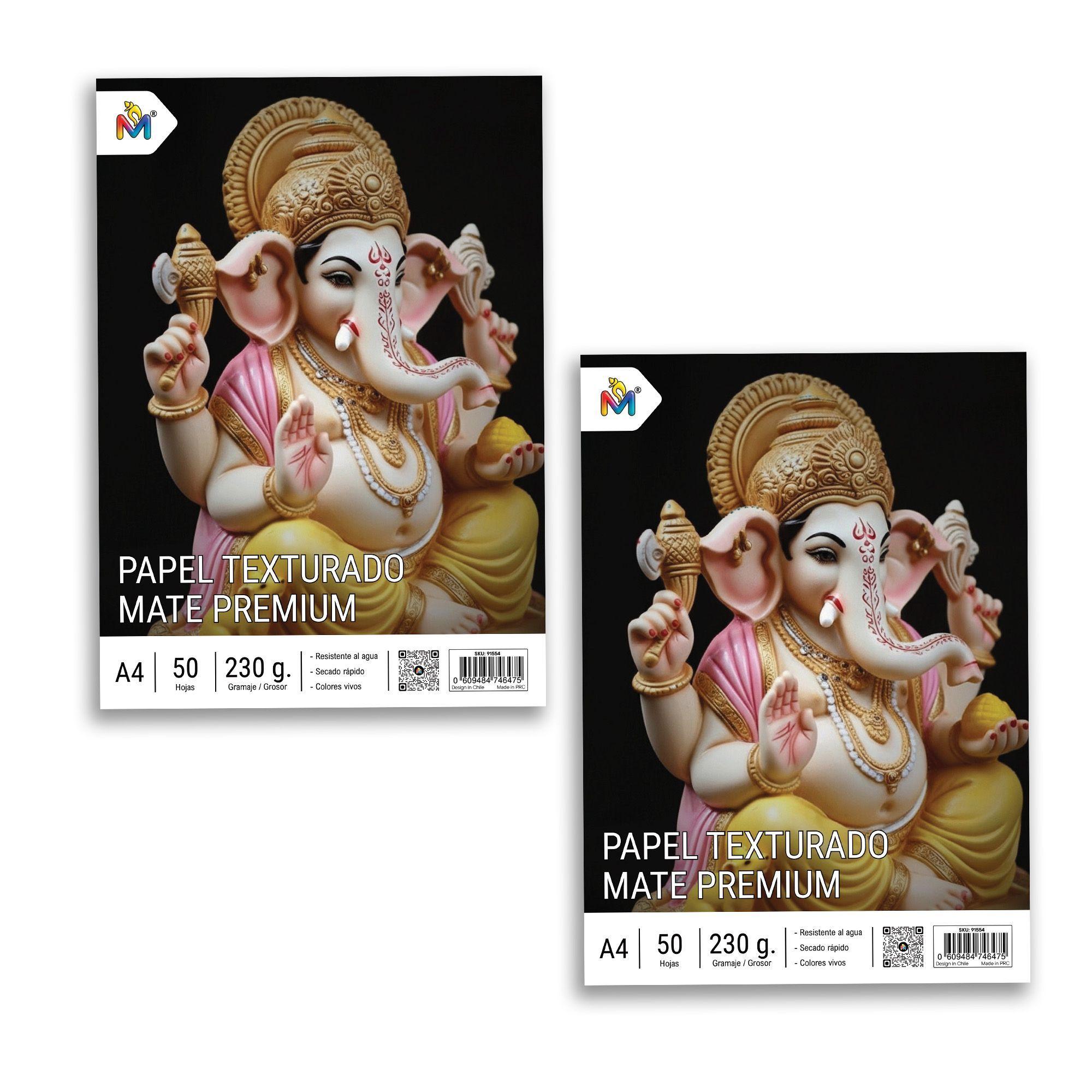 Pack Ahorro 2 Papel Fibra A4 230g - Total 100 Hojas Foto-3