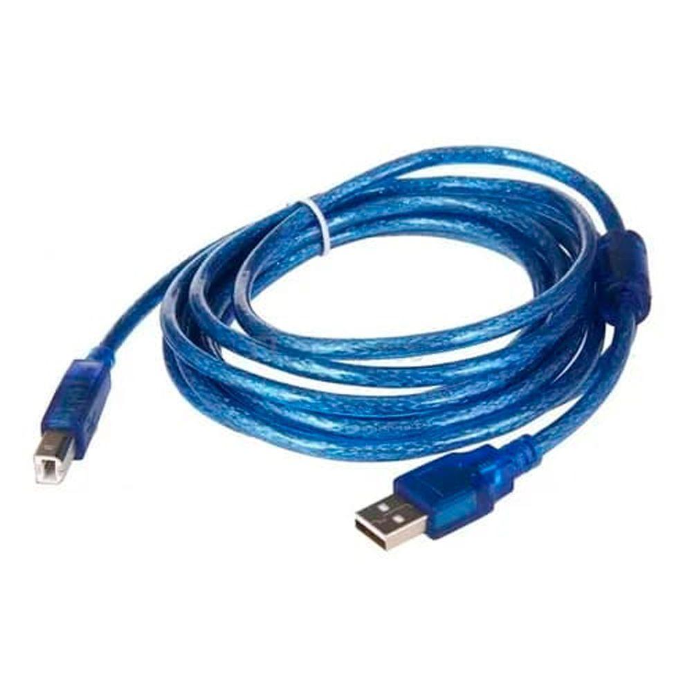 Cable Usb 2.0 Impresora 5m 5 Metro Con Filtro-0