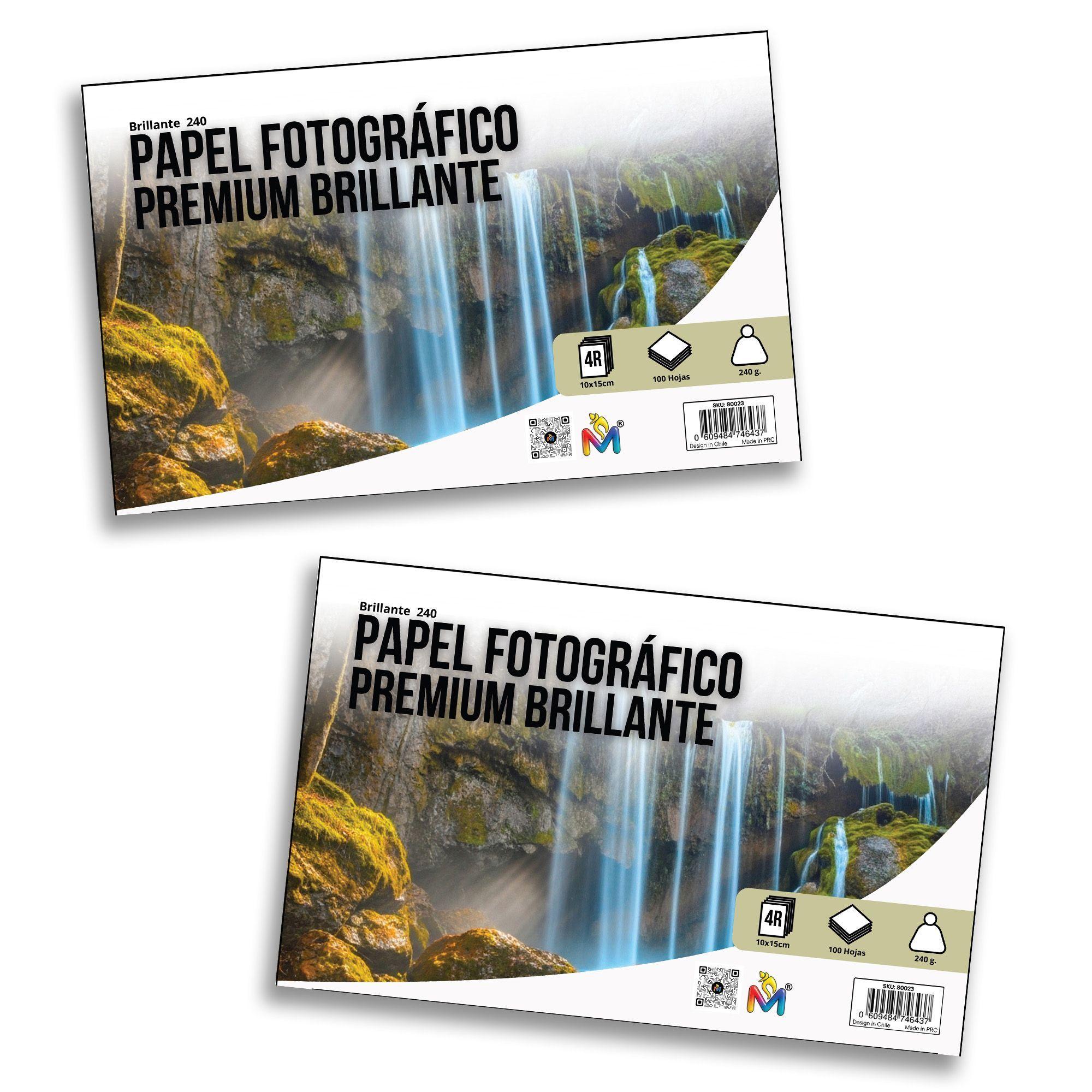 Combo 2 Papel Glossy 10x15 240gr - 200 Hojas Secado Rápido-4