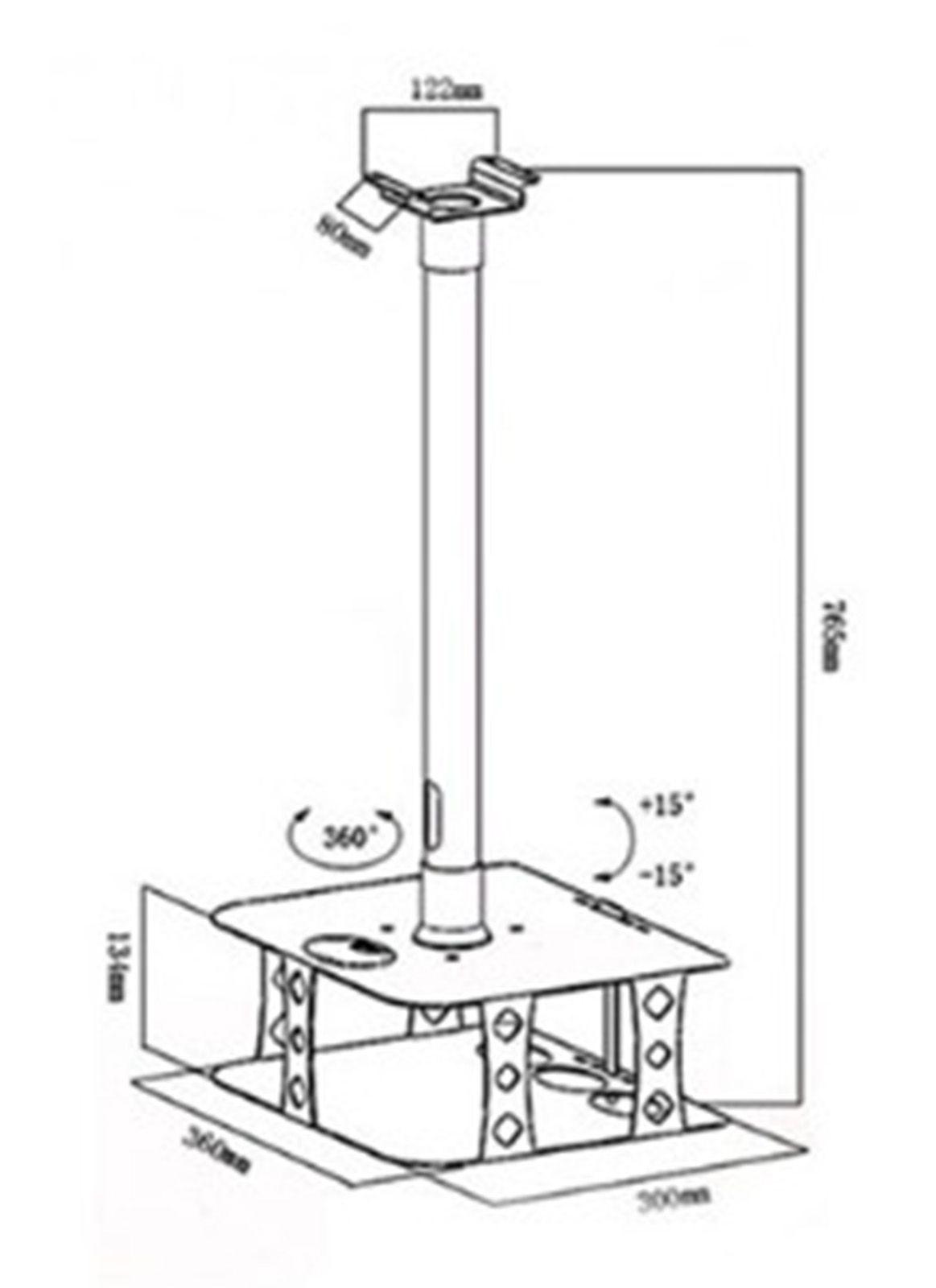 Soporte a Techo tipo Jaula para Proyector Beam Epson 3800 4K-1