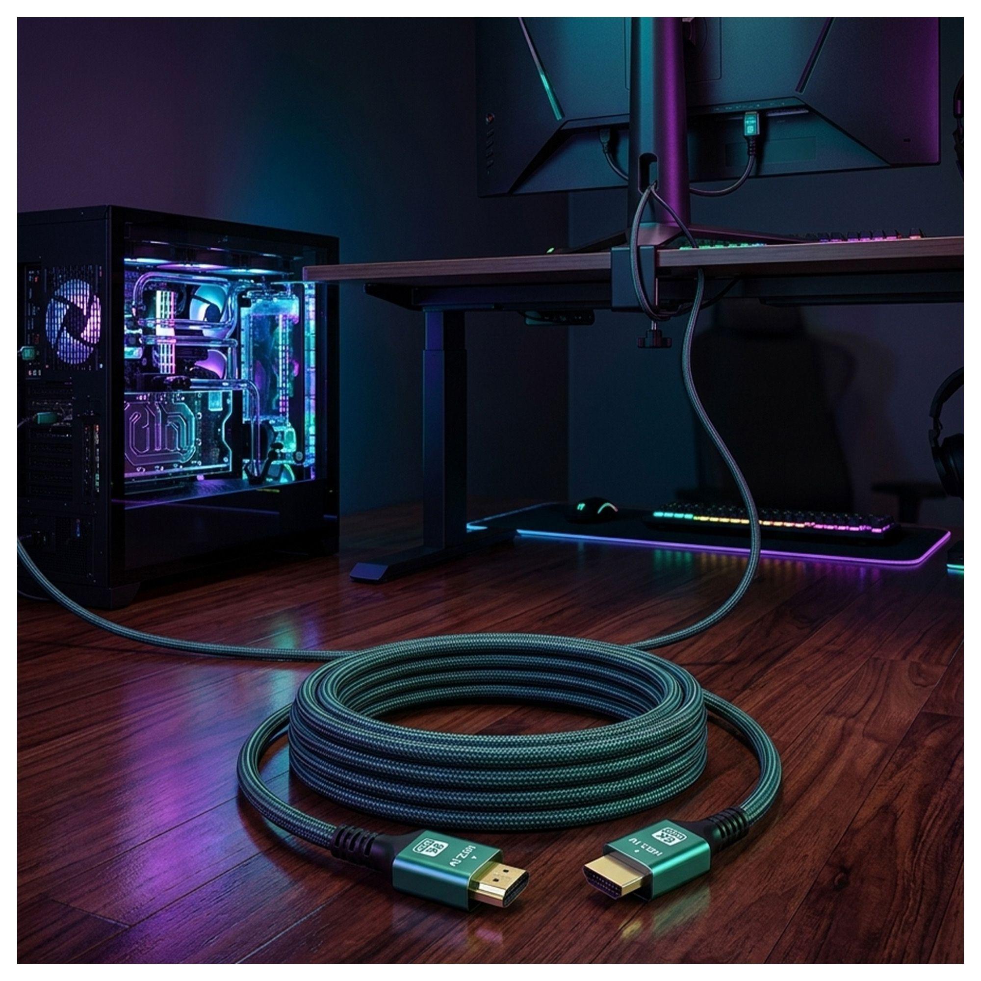 Cable HDMI 2.1 10m para 8K 60Hz 48Gbps Ultra HD-1