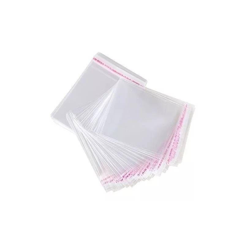 Bolsa Transparente con Cierre Adhesivo 25x30 cm-0