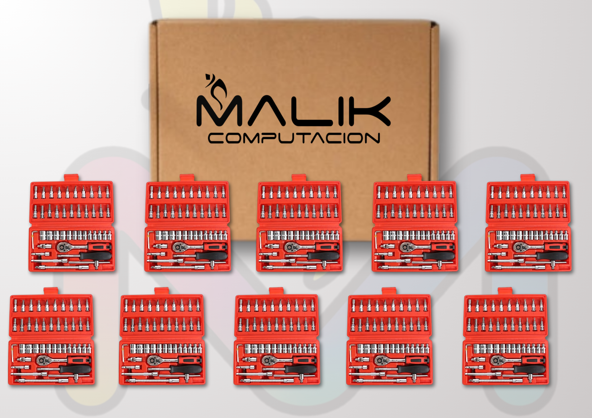 Juego Caja-set Dados Con Chicharra 1/4 46 Pcs Pack 10-2