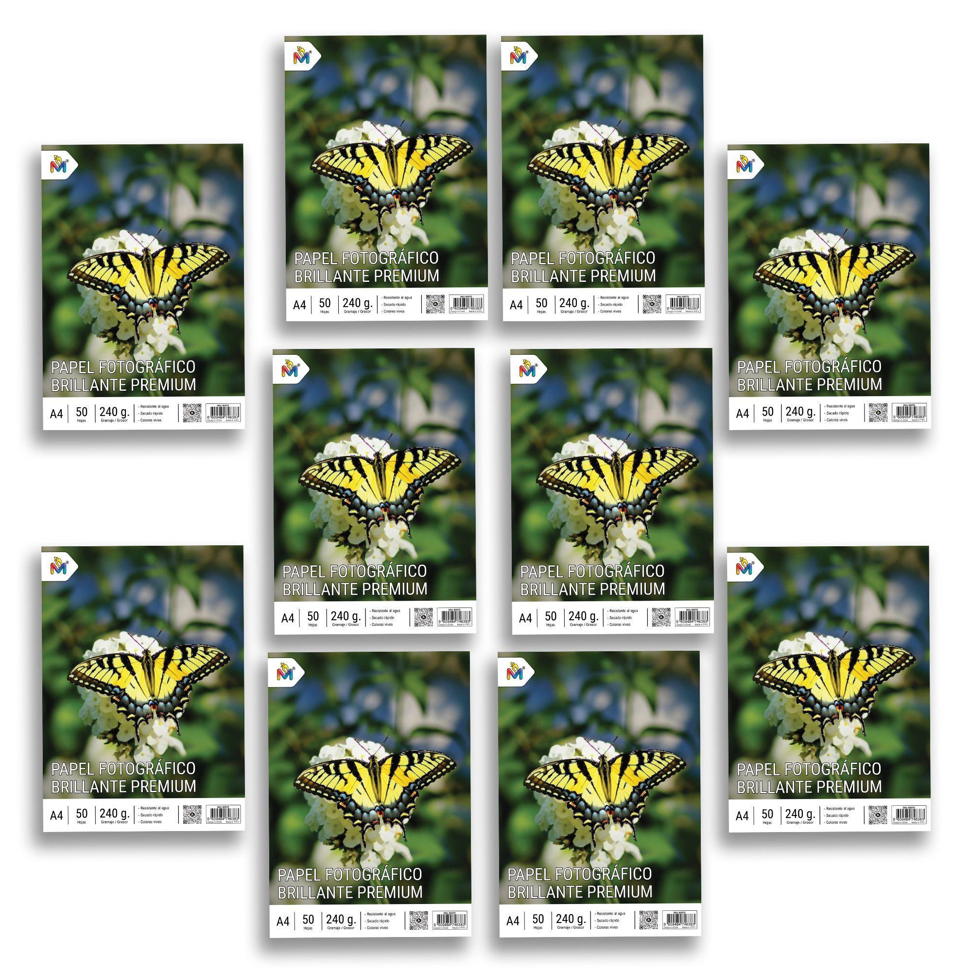 Papel Fotográfico A4 230g Inkjet - Pack 500 Hojas Totales-4